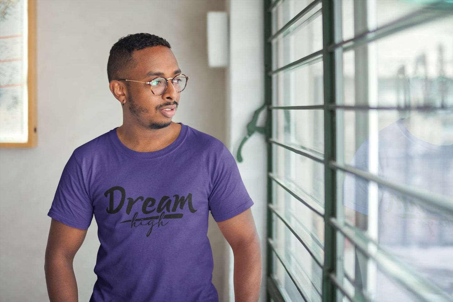 MENS PURPLE ROUNDNECK T-SHIRT