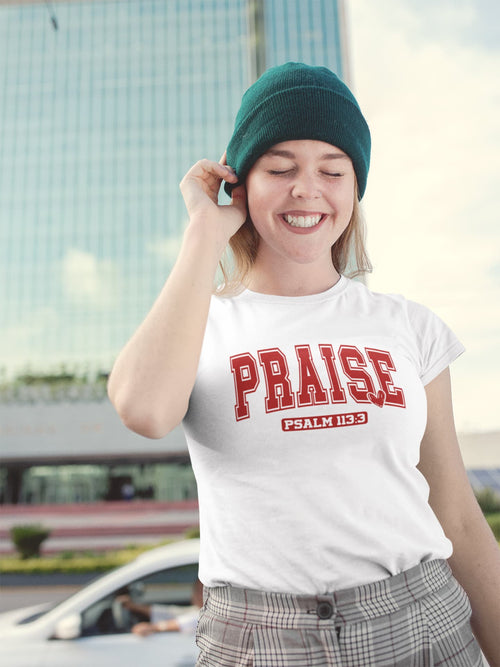 WOMENS WHITE ROUNDNECK T-SHIRT