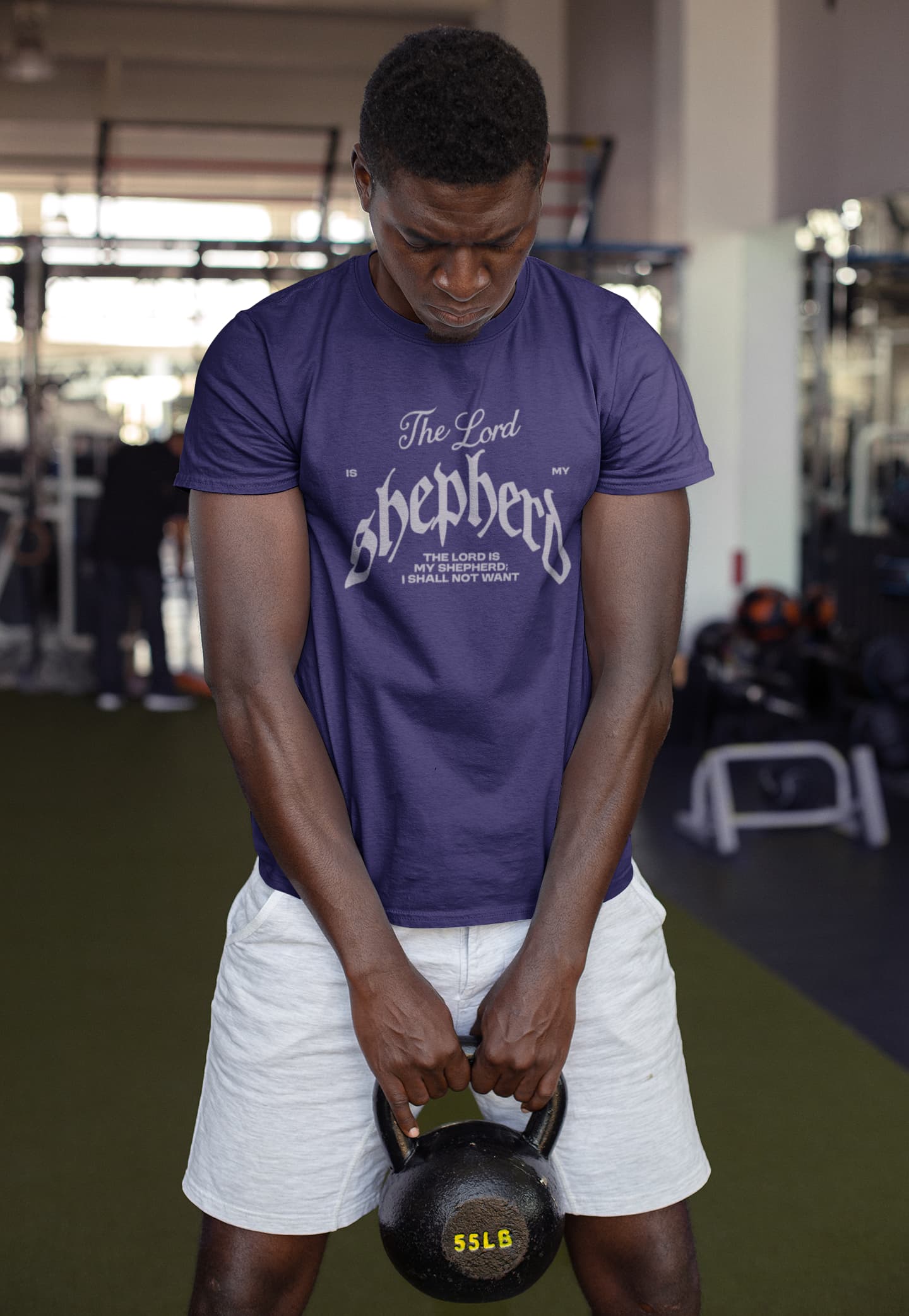 MENS PURPLE ROUNDNECK T-SHIRT