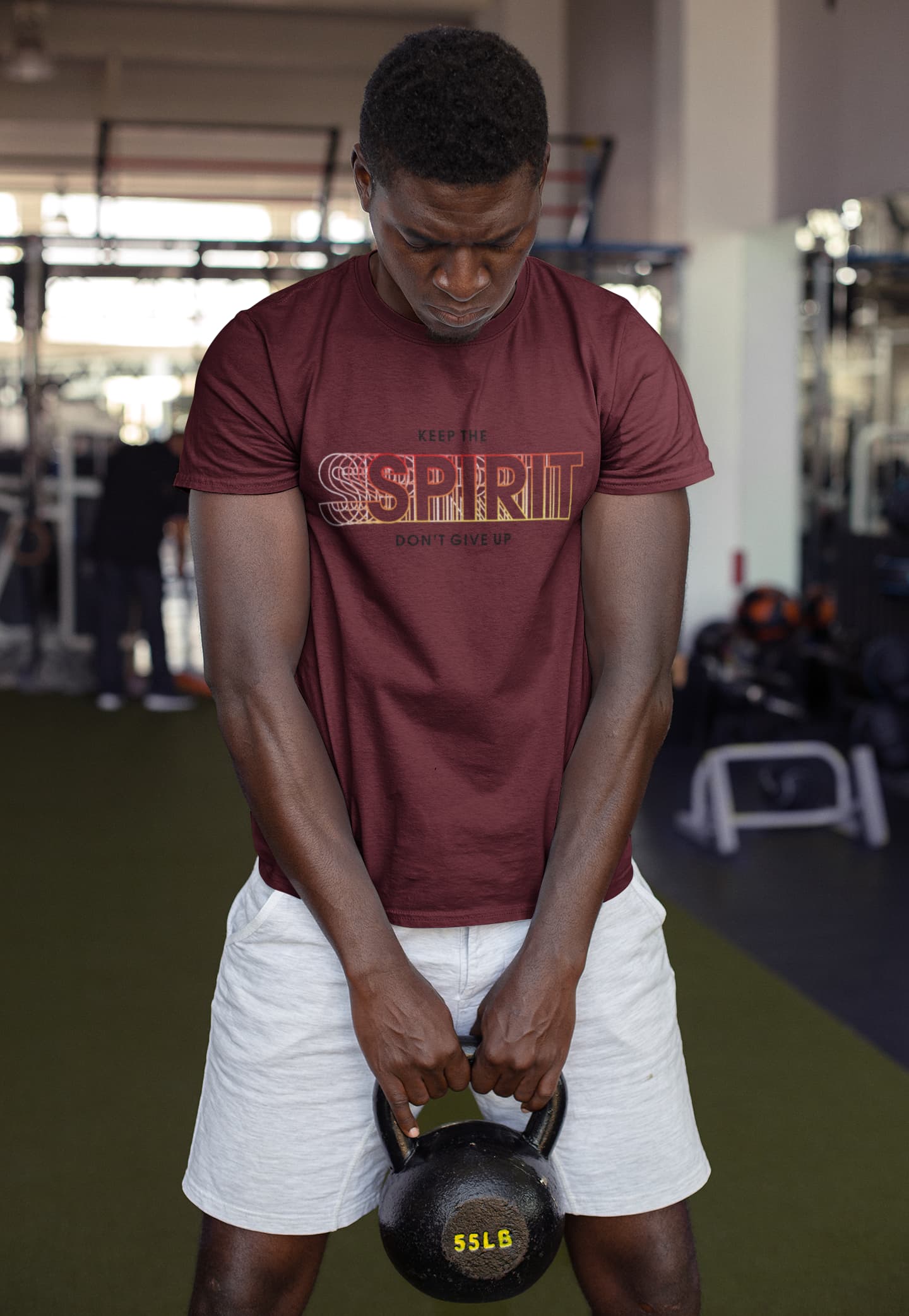 MENS MAROON ROUNDNECK T-SHIRT
