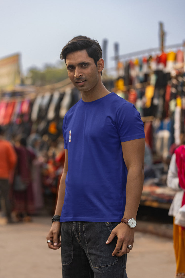 MENS ROYAL BLUE ROUNDNECK T-SHIRT