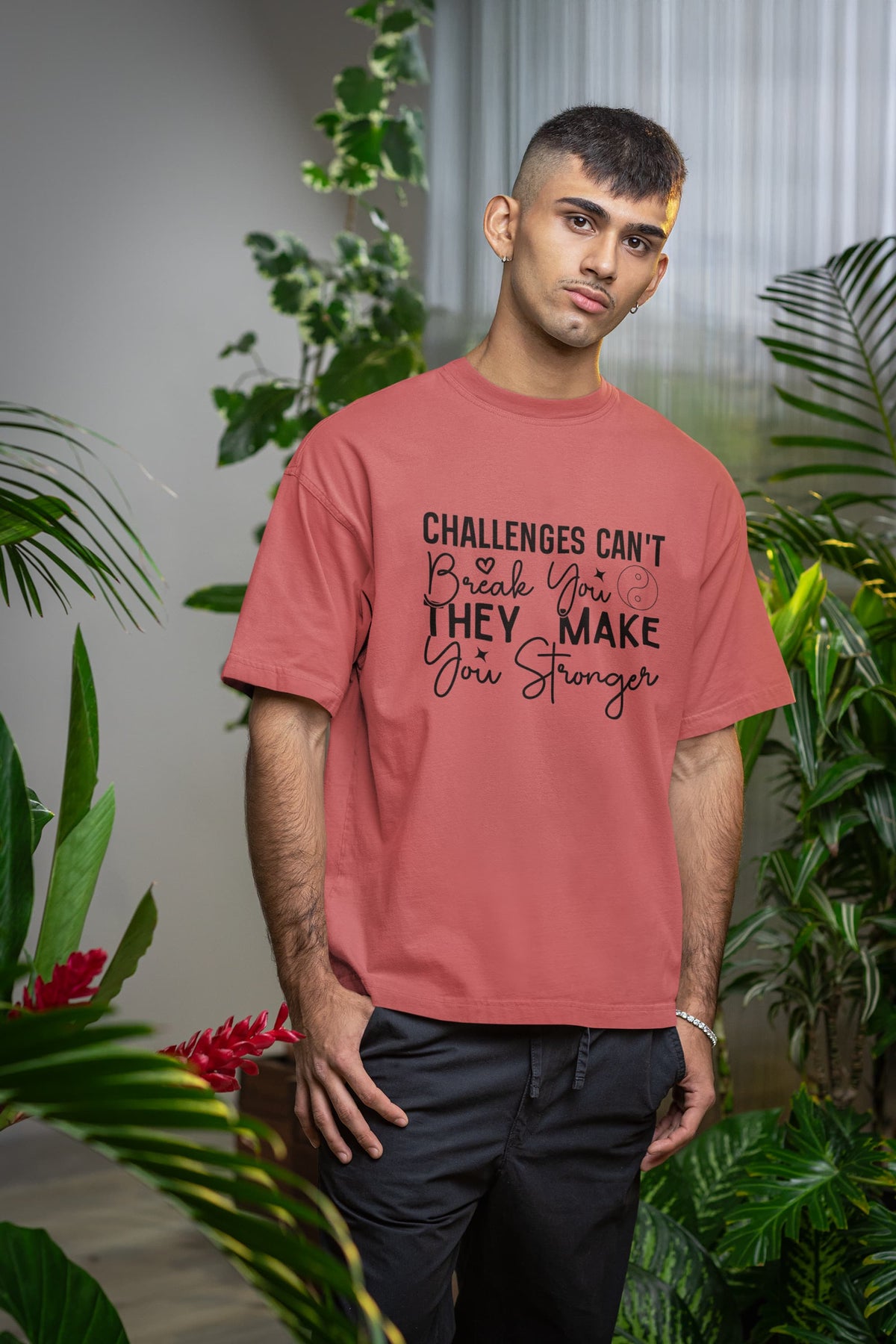UNISEX DUSTY ROSE OVERSIZED T-SHIRT