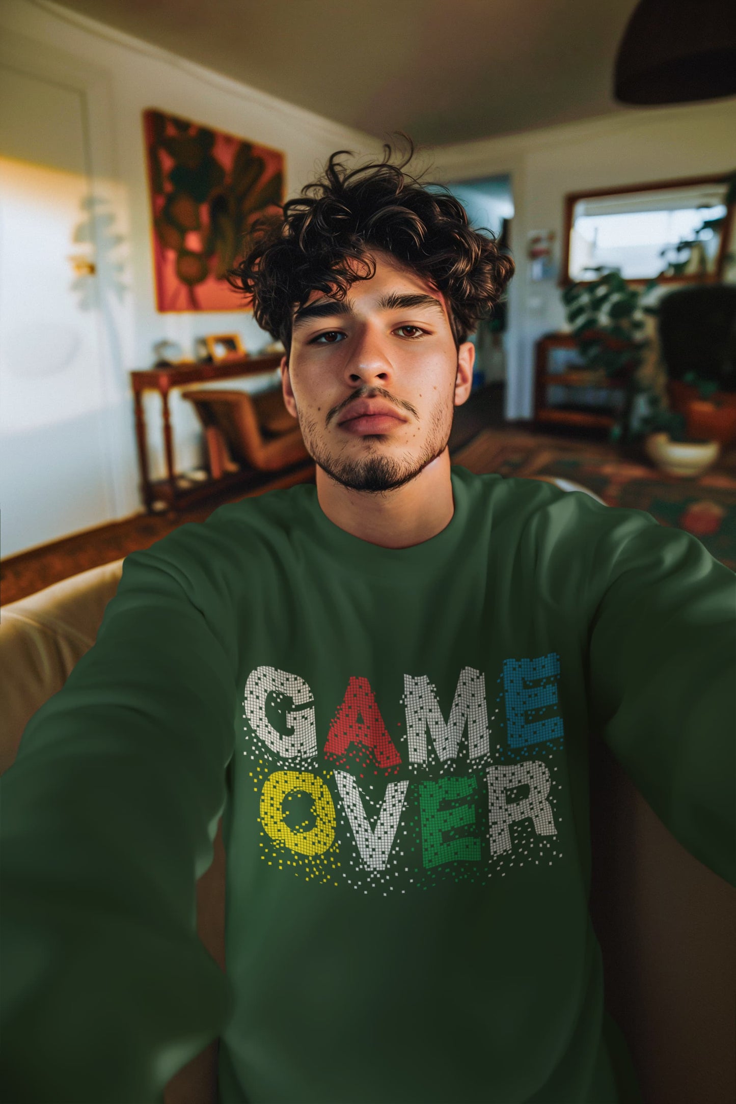 Men's Olive Green Sweatshirts