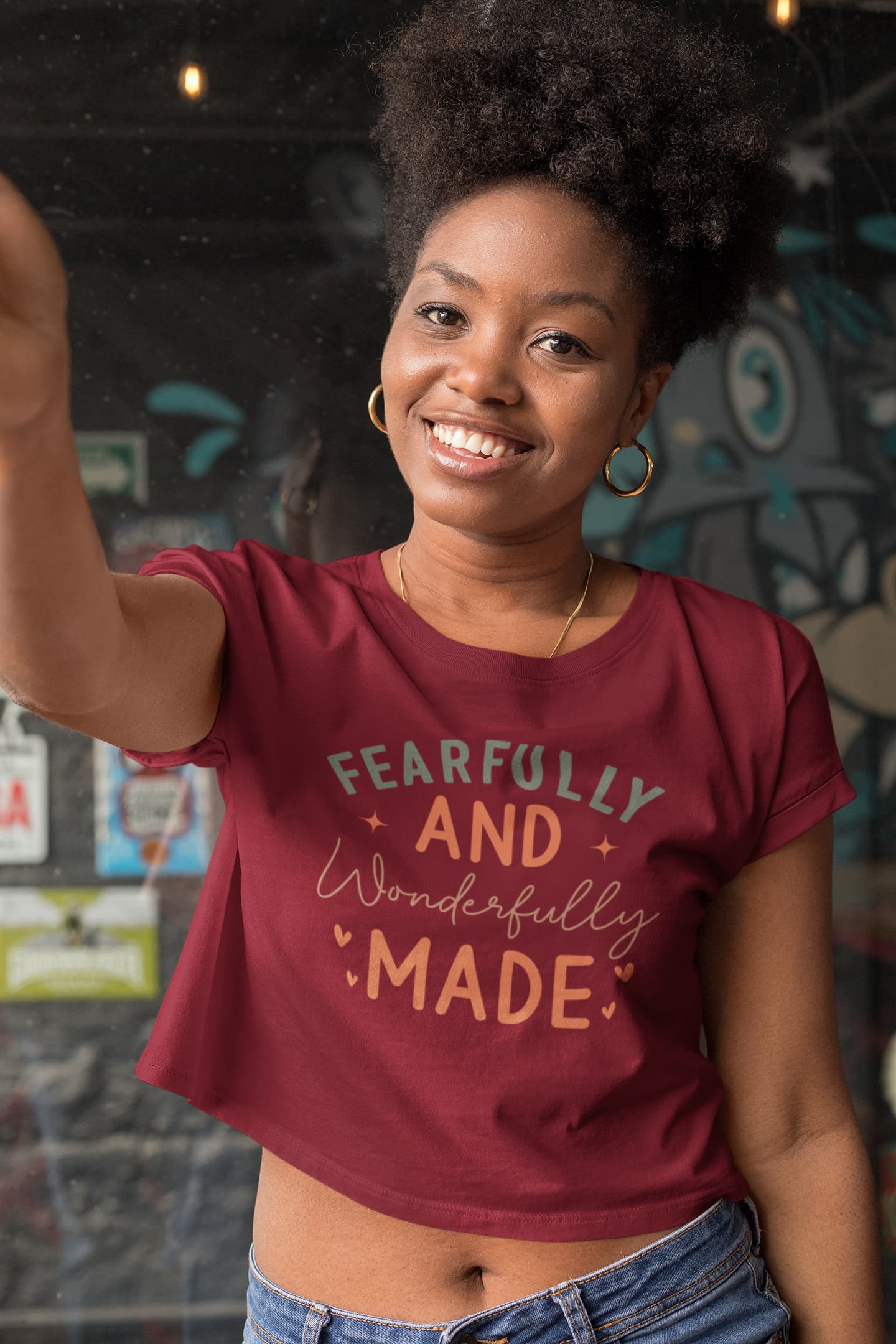 Women's Maroon Crop Tops