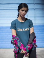 Women's Navy Blue Round Neck T-shirts