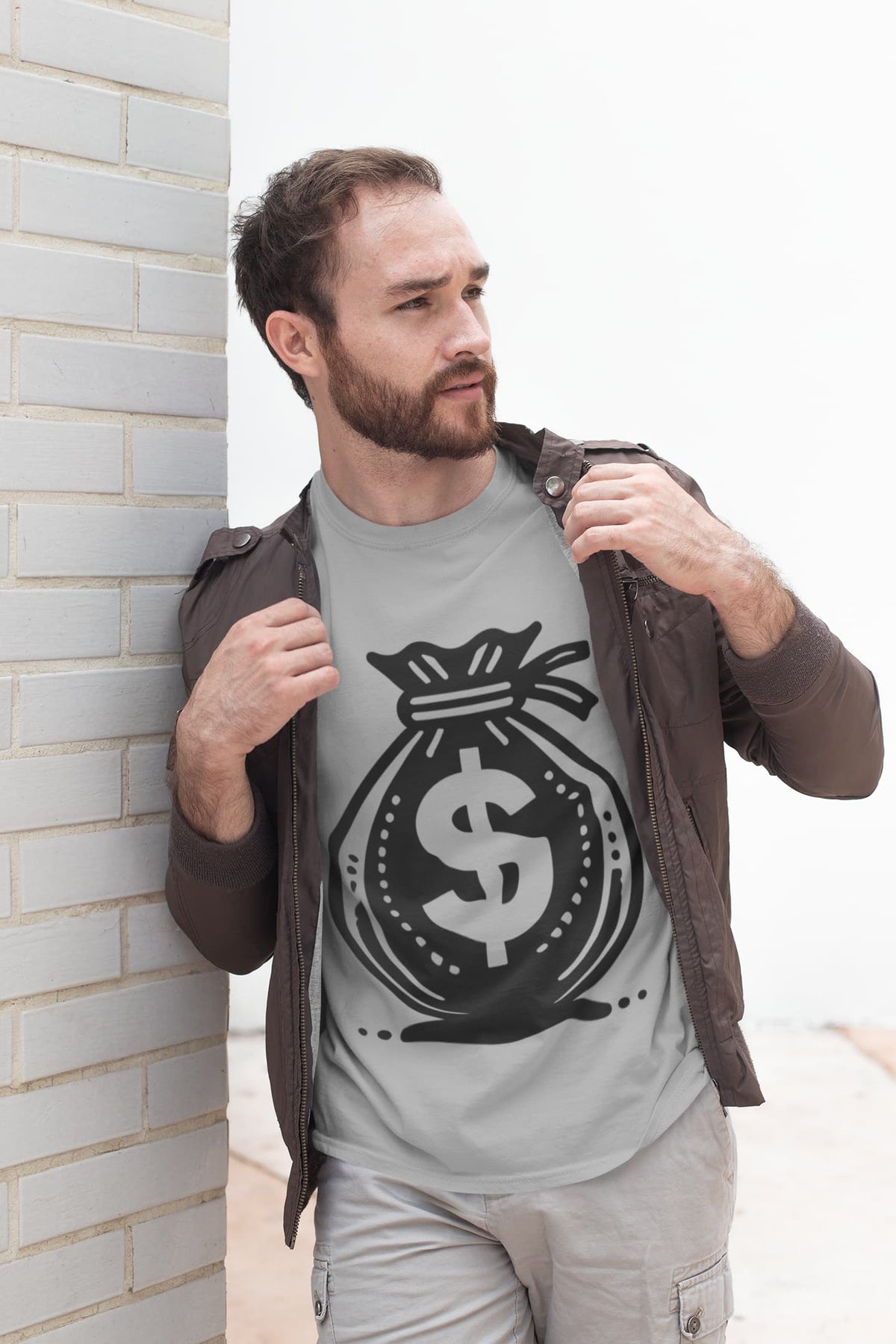 Men's Silver Frost Round Neck T-shirts