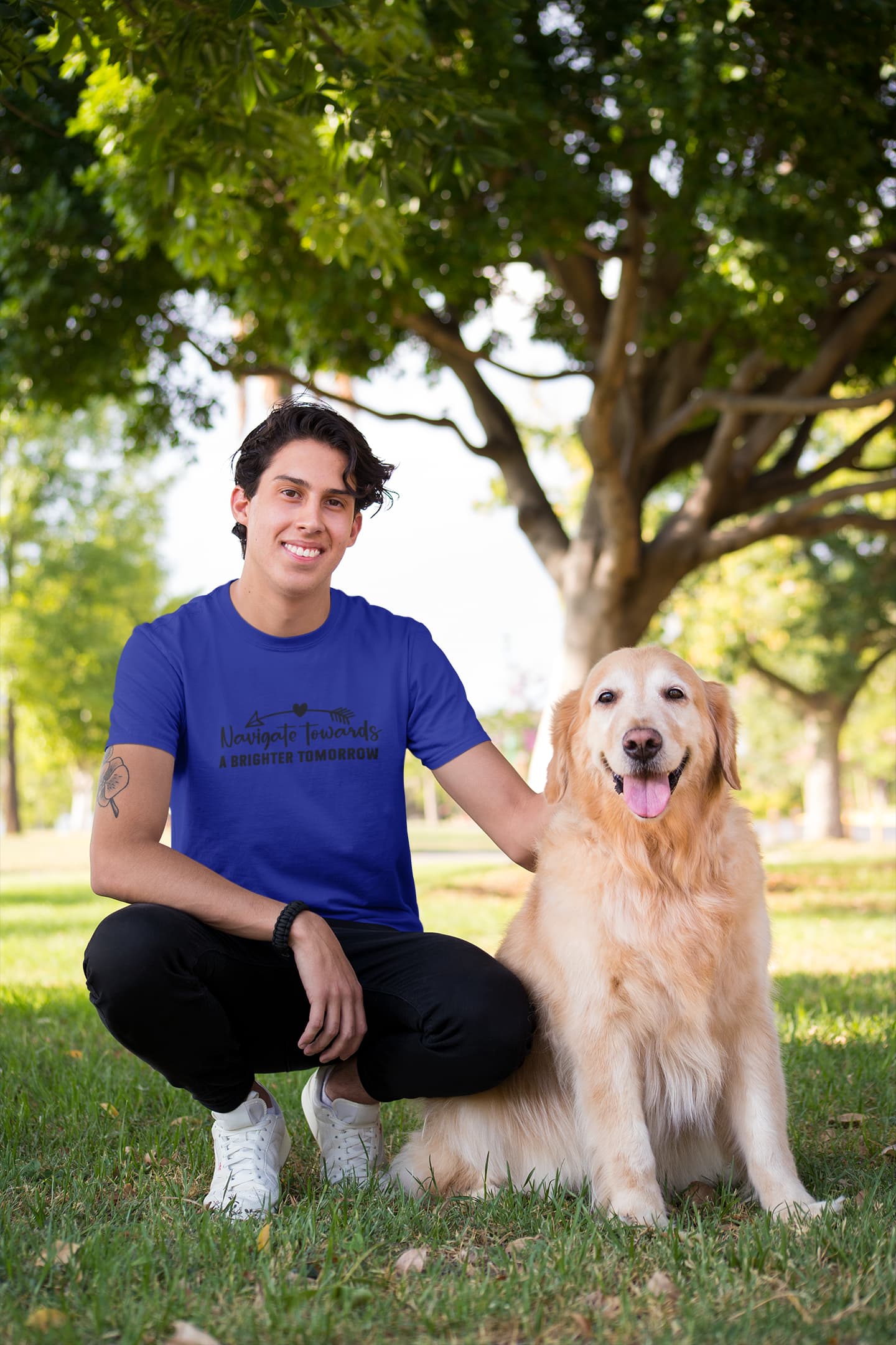 MENS ROYAL BLUE ROUNDNECK T-SHIRT
