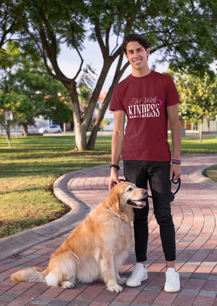 MENS MAROON ROUNDNECK T-SHIRT