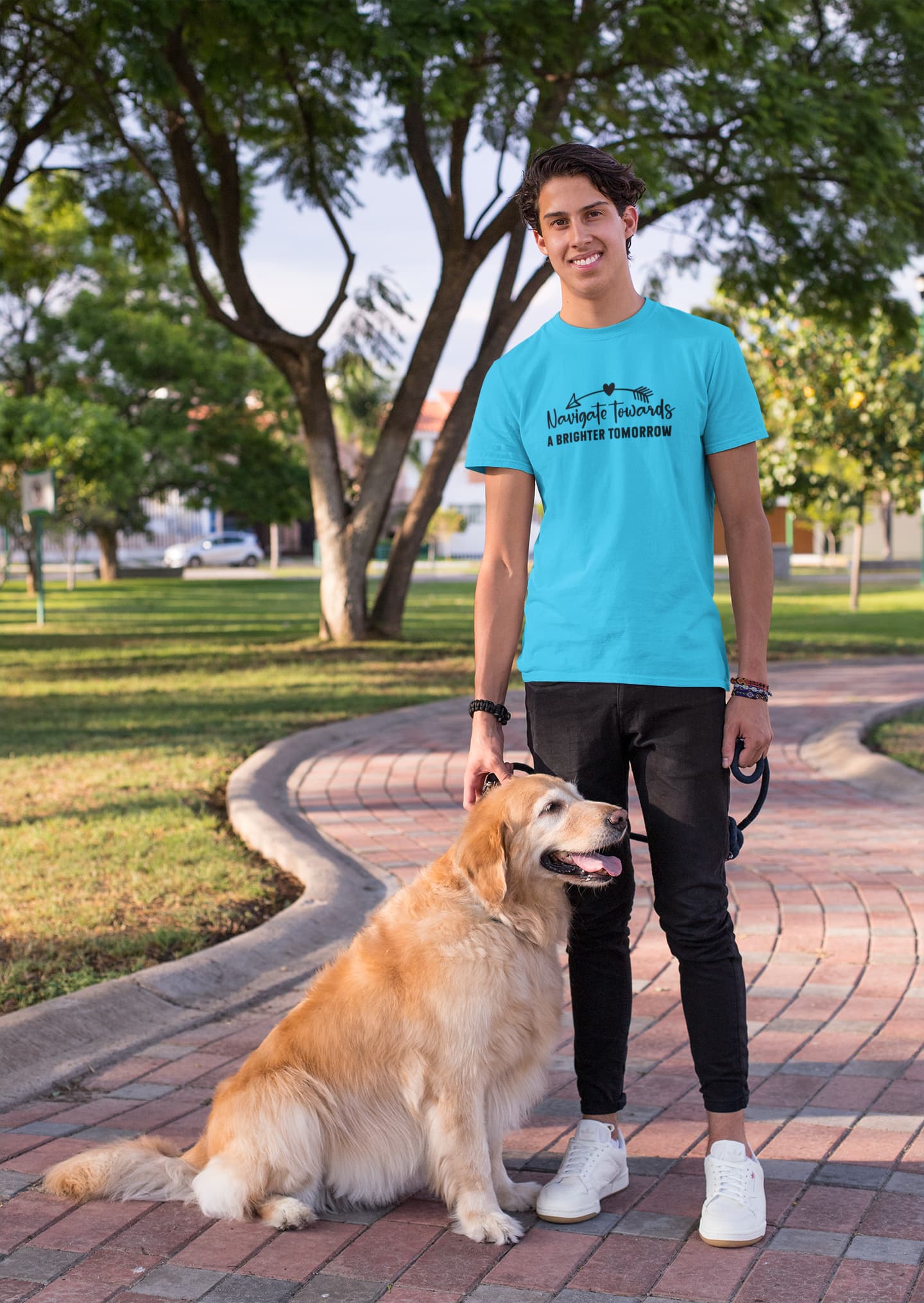 MENS SKY BLUE ROUNDNECK T-SHIRT