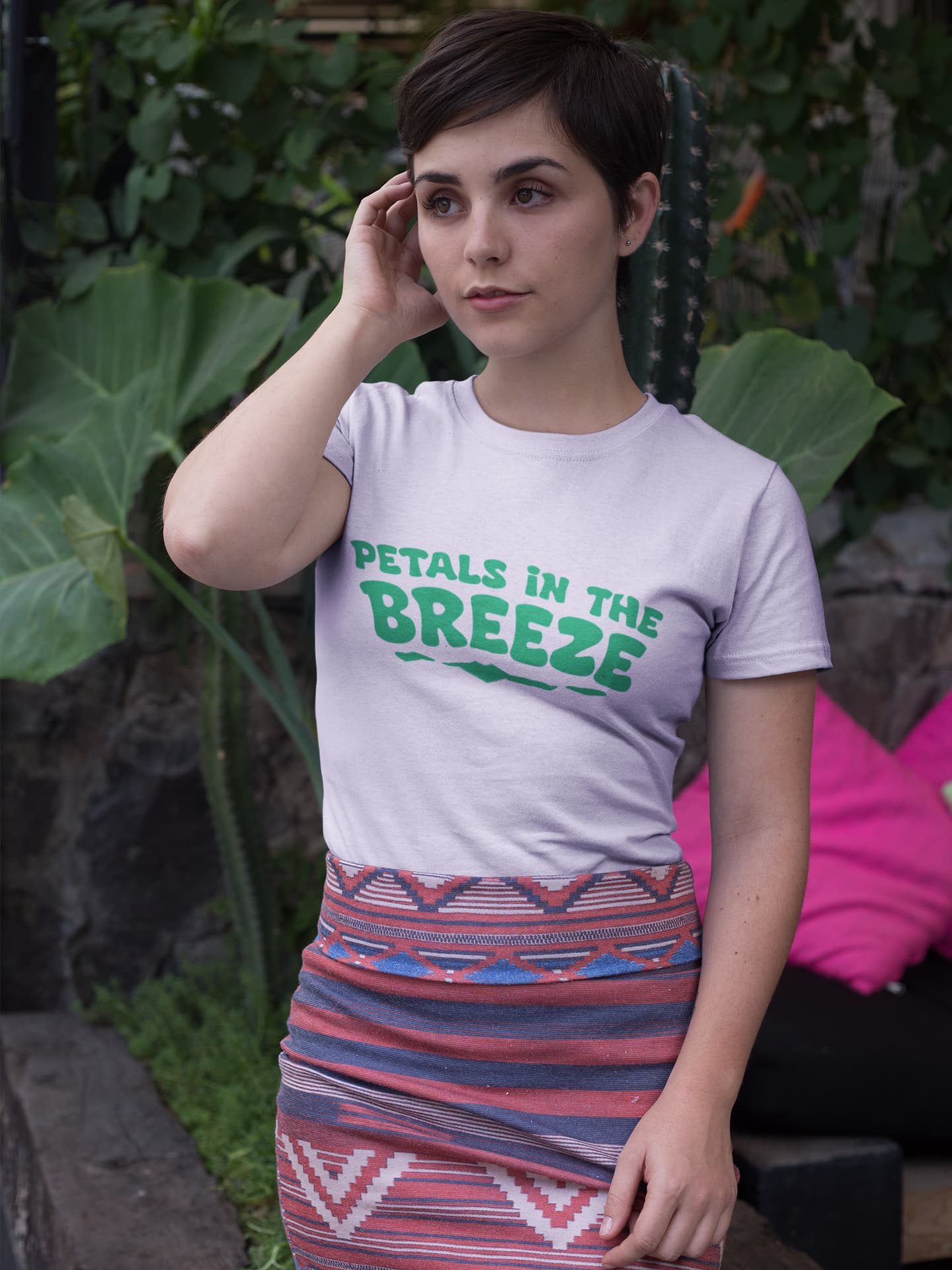 Women's White Round Neck T-shirts