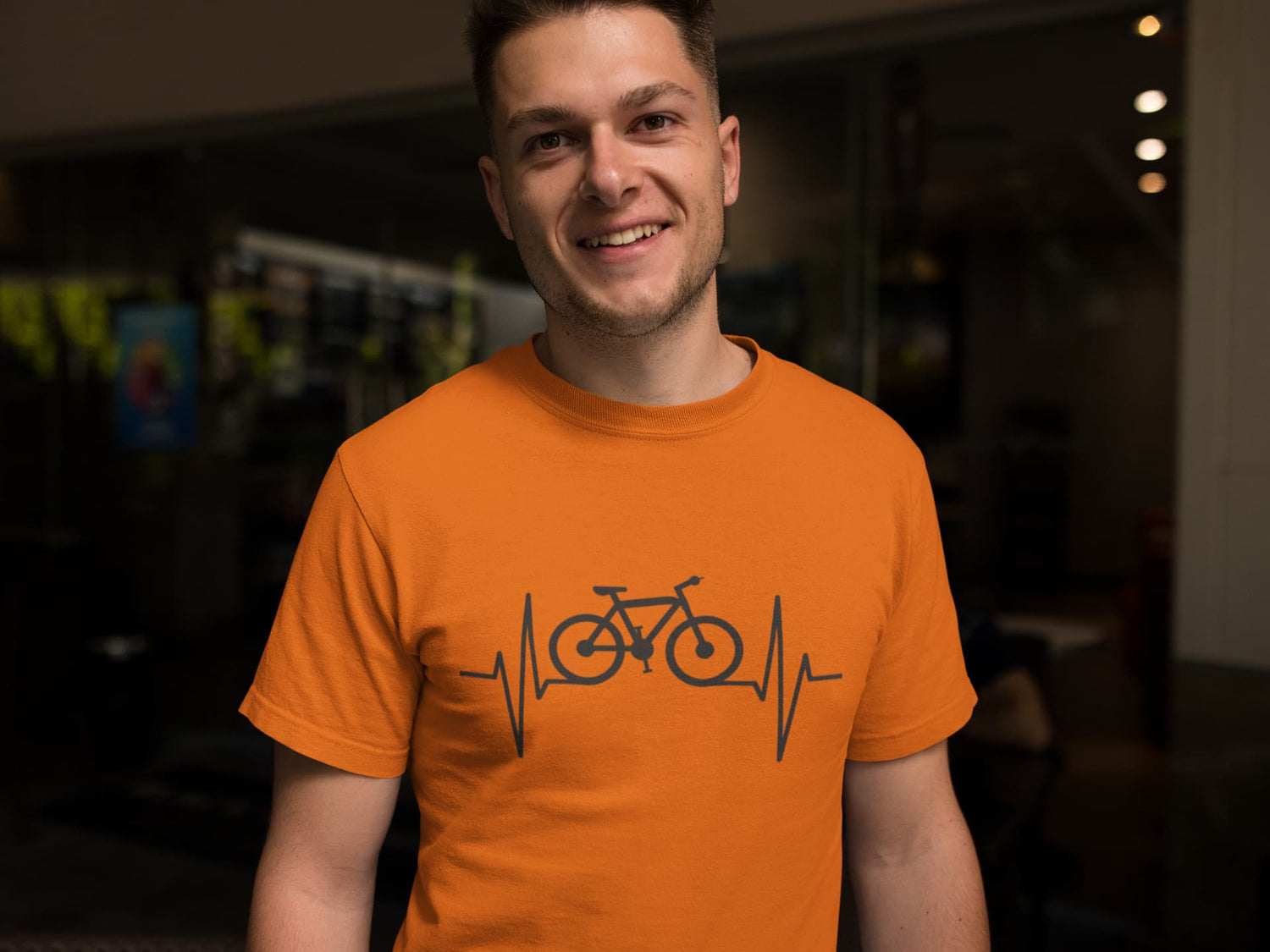 MENS ORANGE ROUNDNECK T-SHIRT