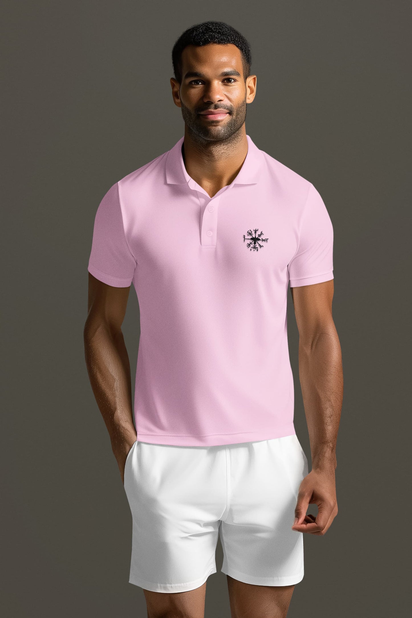 Men's Light Pink Polo T-shirts