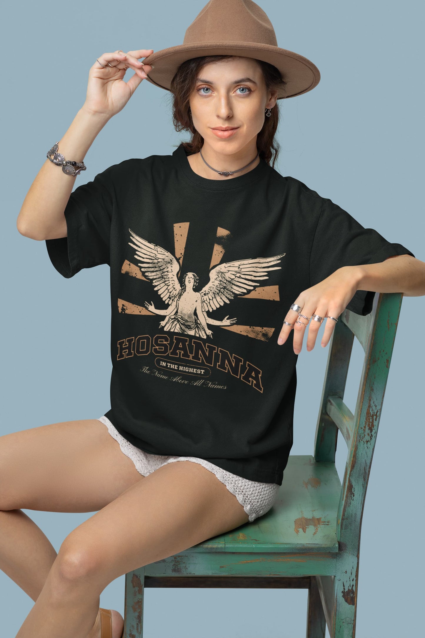 Women's Bottle Green Oversized Round Neck T-shirts