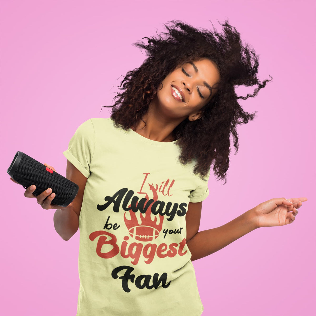 Women's Butter Yellow Round Neck T-shirts