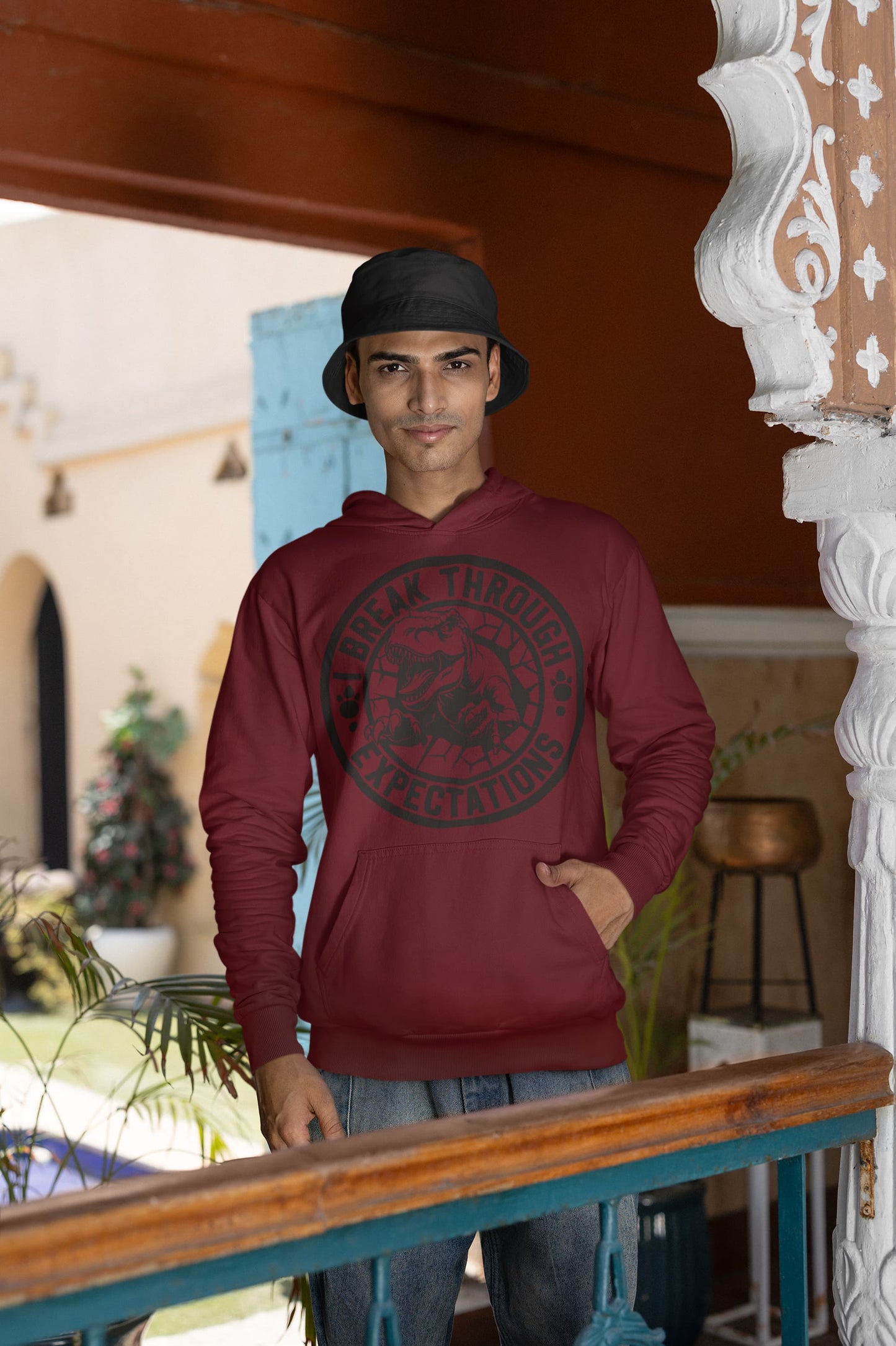 Men's Maroon Hoodies