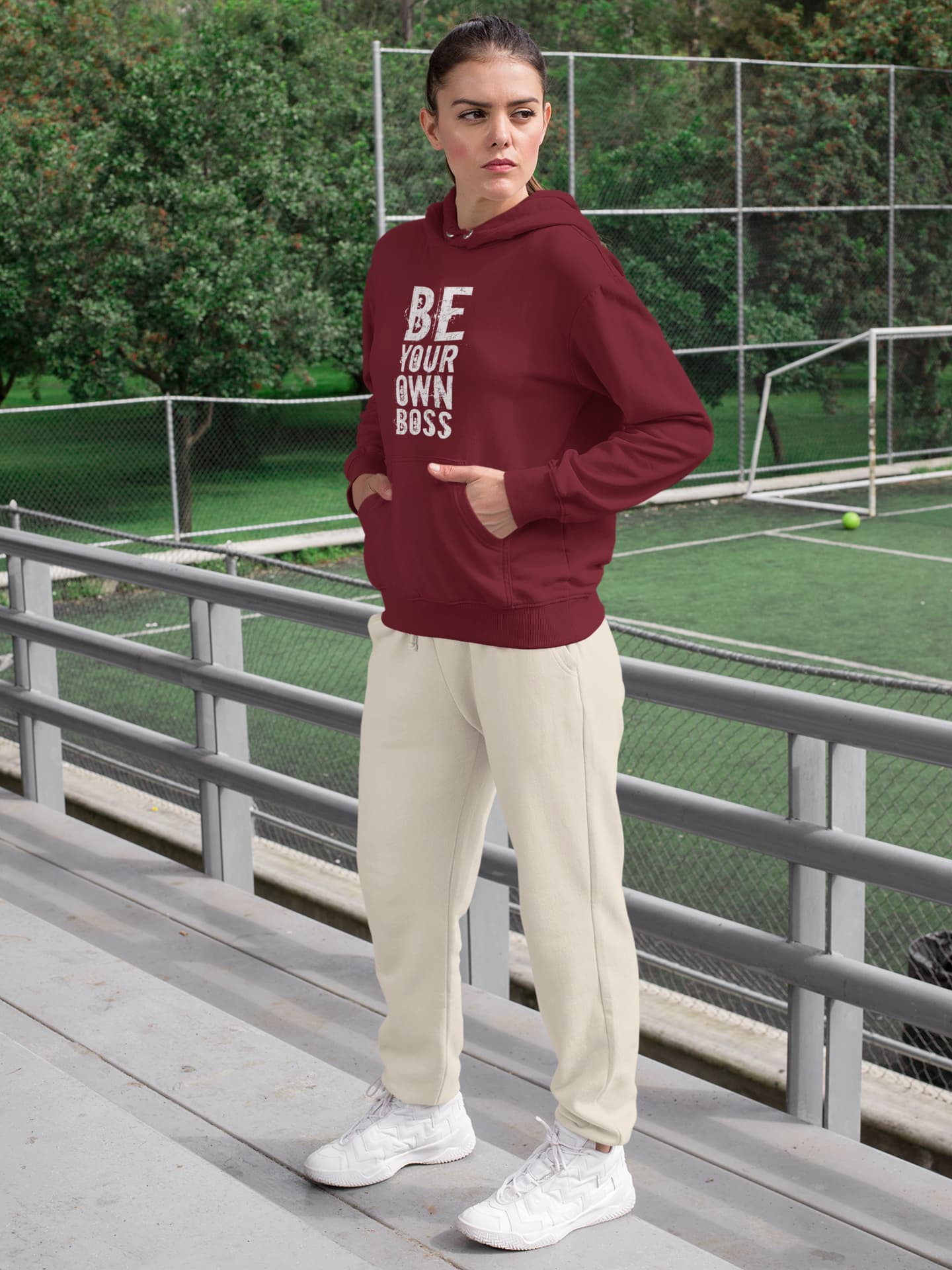 Men's Maroon Hoodies