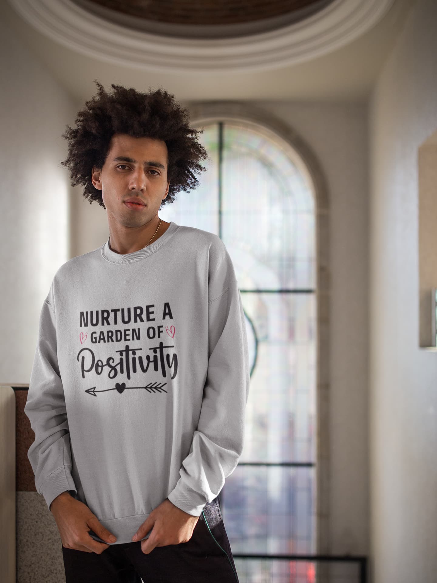 UNISEX MELANGE GREY SWEATSHIRT