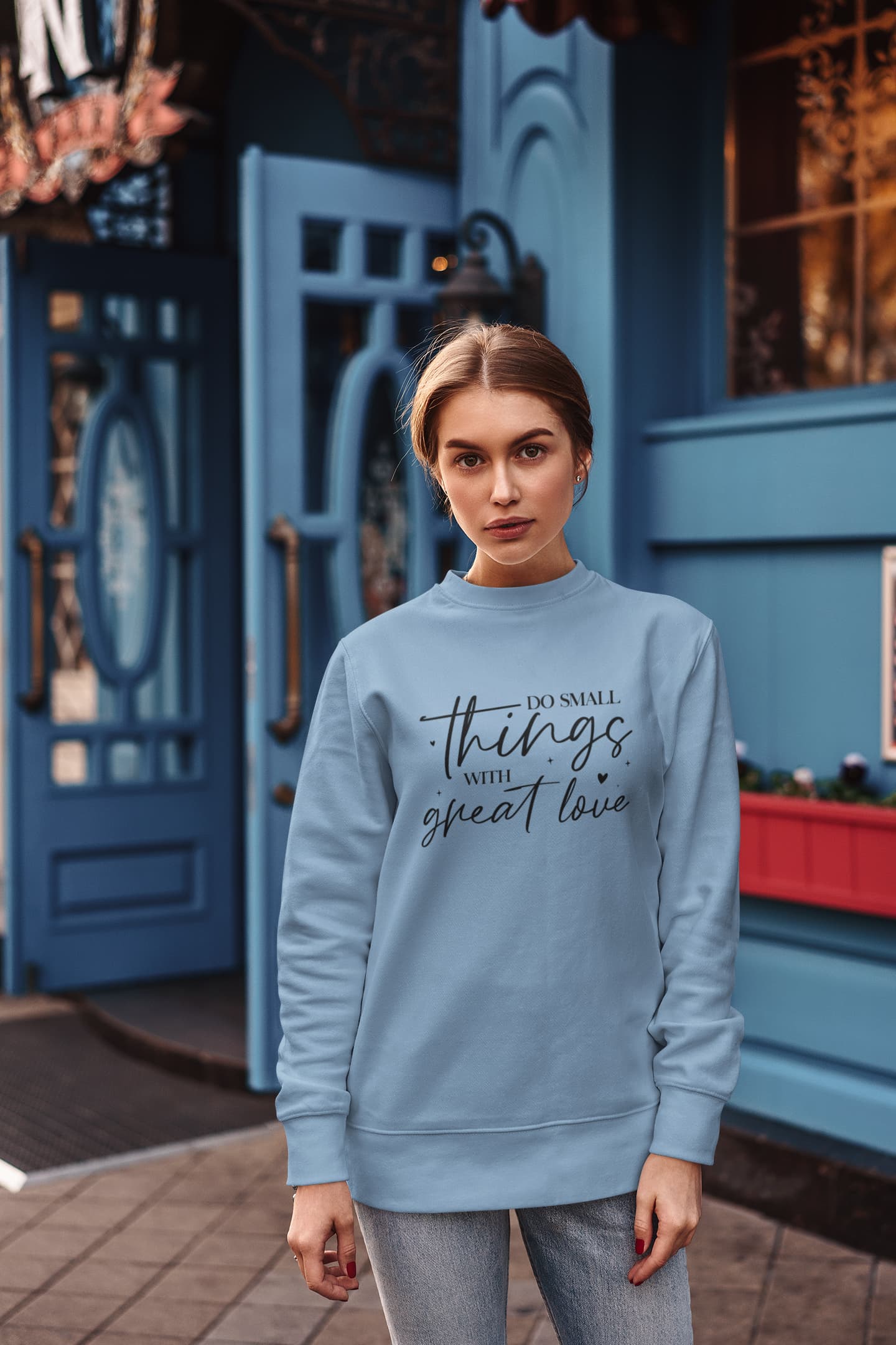 UNISEX BABY BLUE SWEATSHIRT