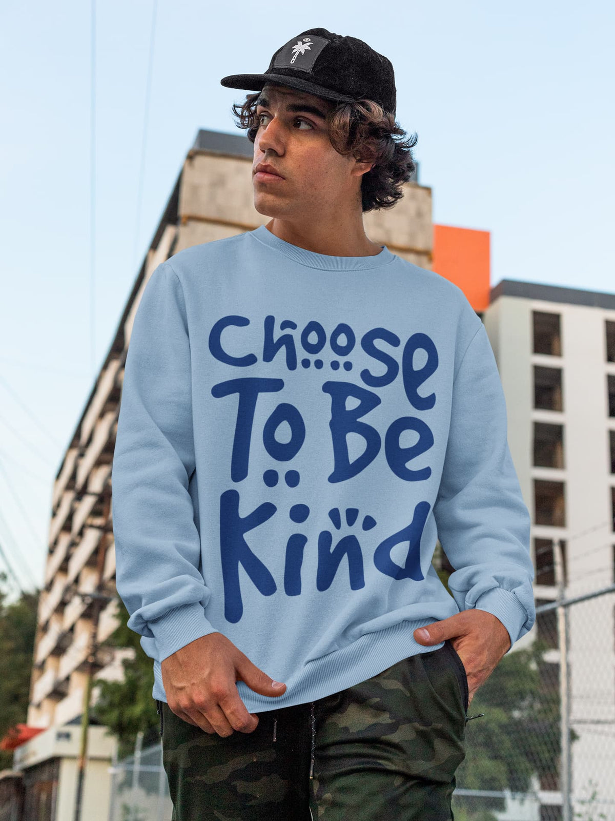 Men's Baby Blue Sweatshirts