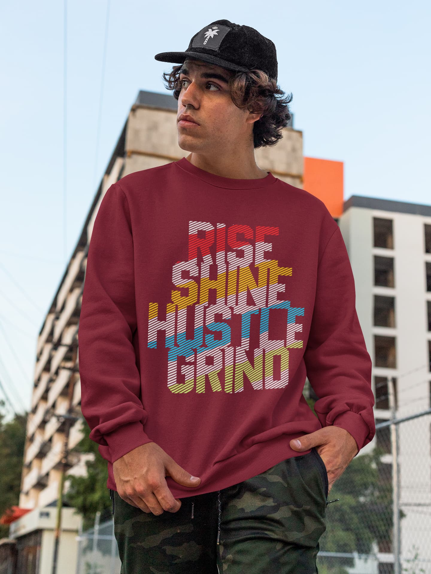 Men's Maroon Sweatshirts