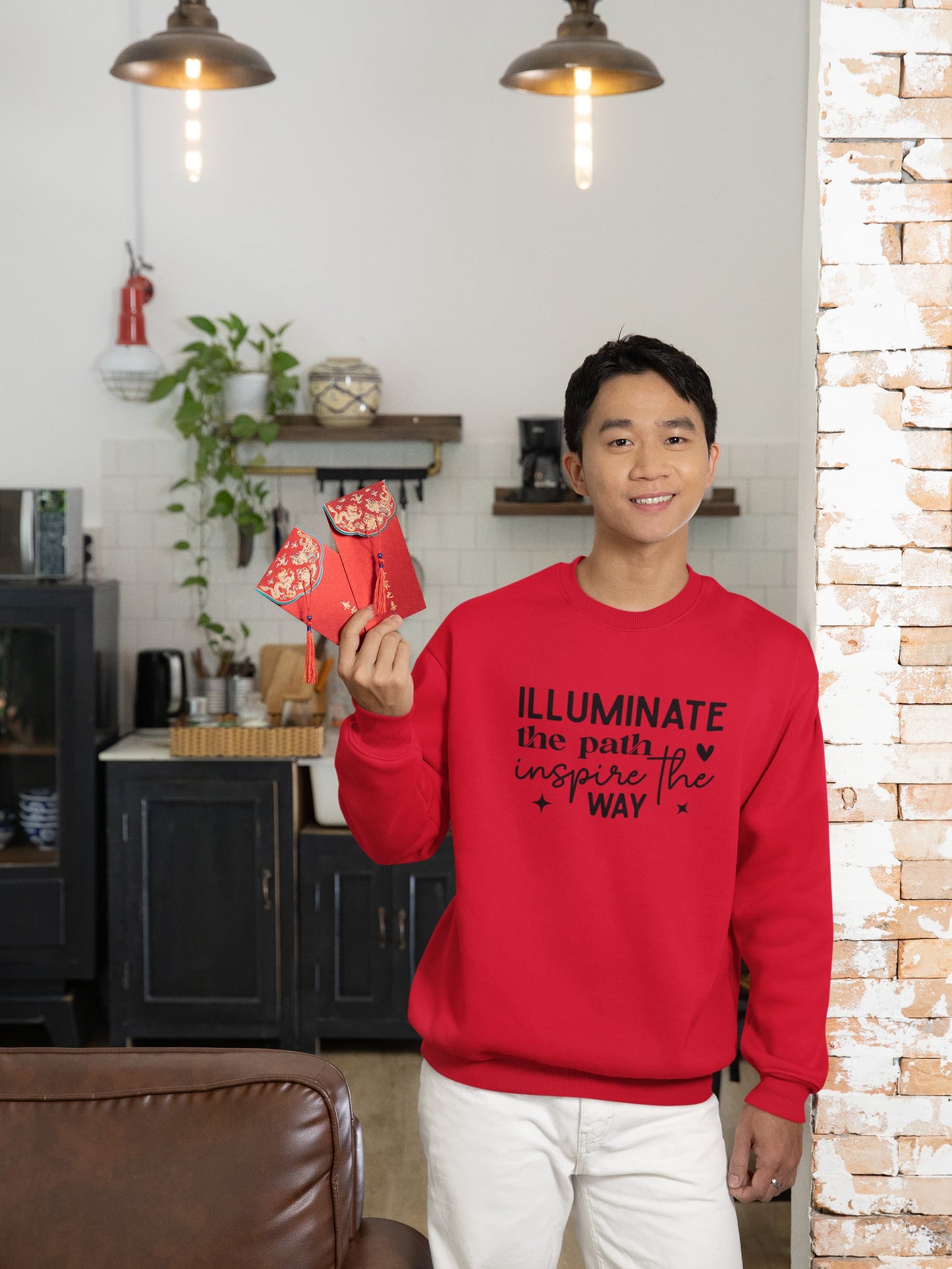 MENS RED SWEATSHIRT