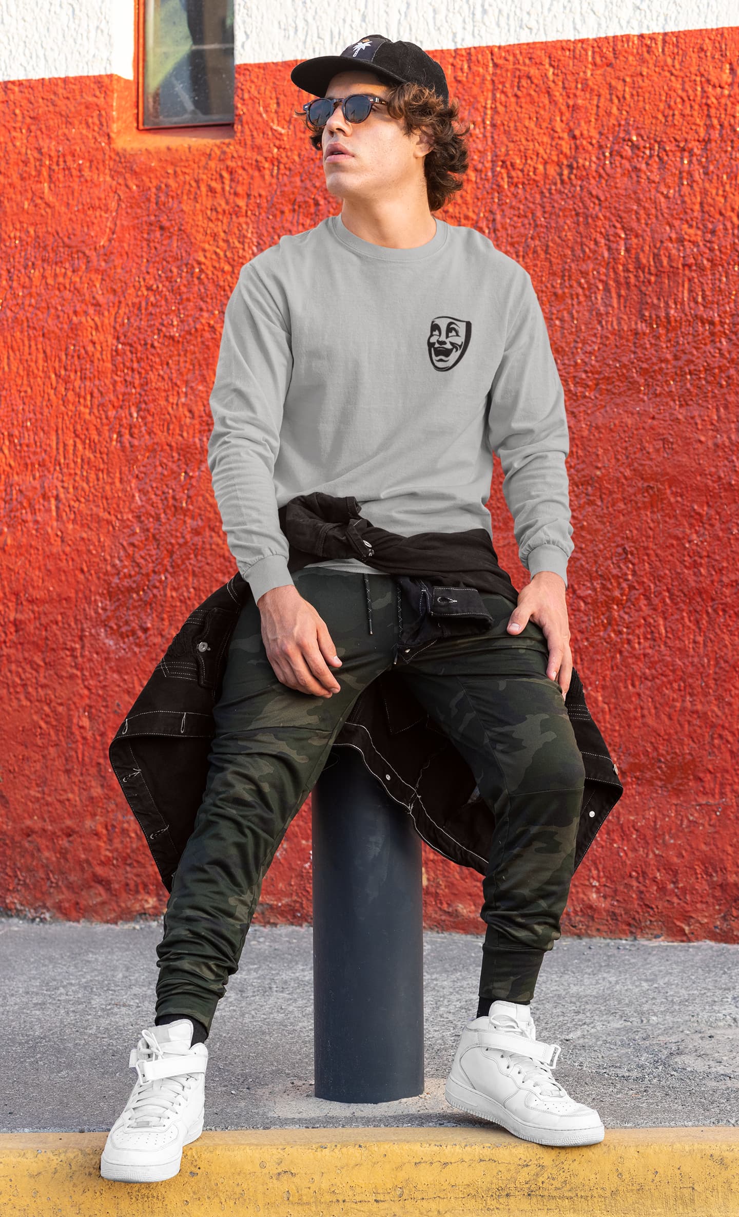 Men's Melange Grey Sweatshirts
