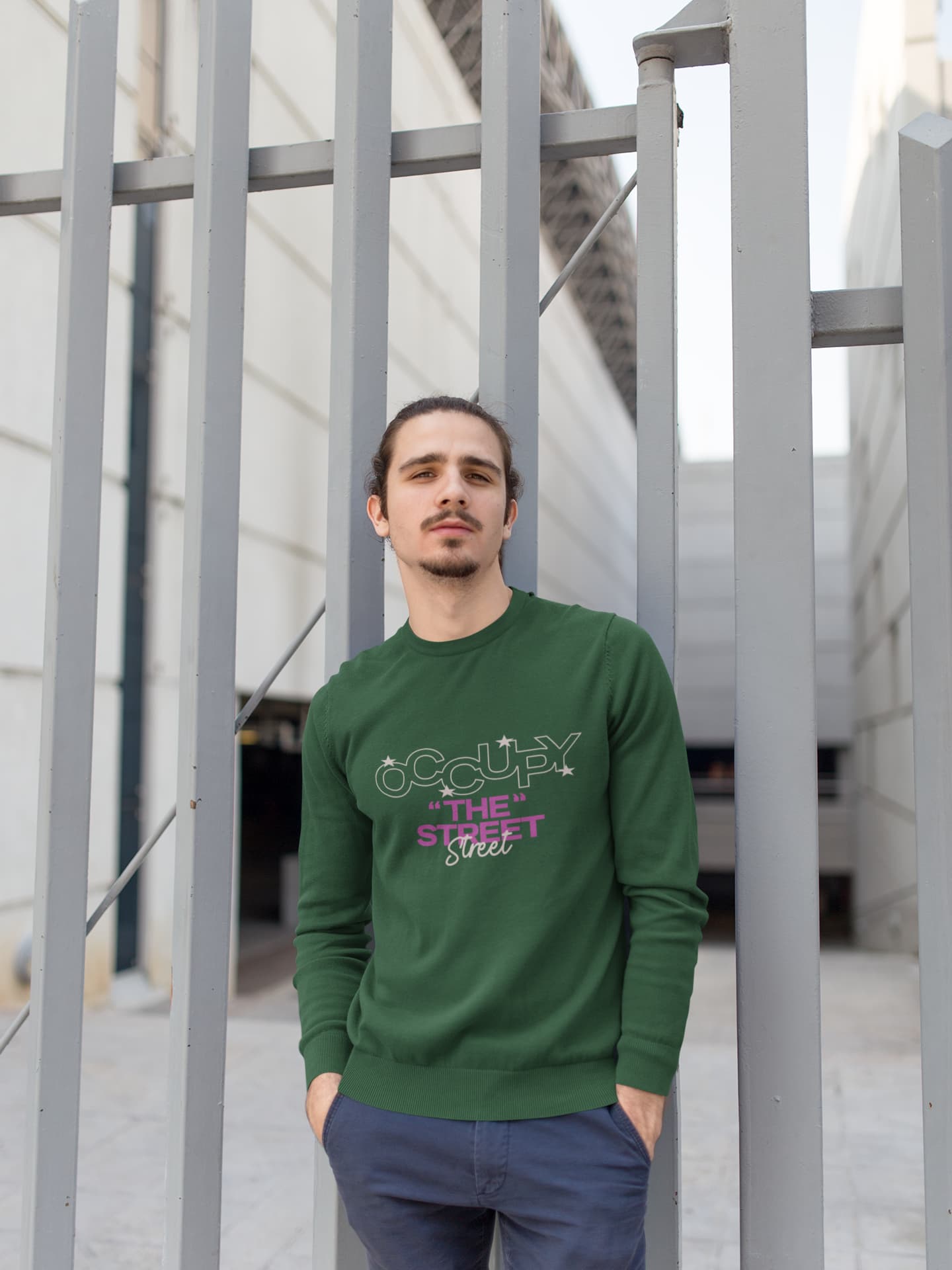 UNISEX OLIVE GREEN SWEATSHIRT