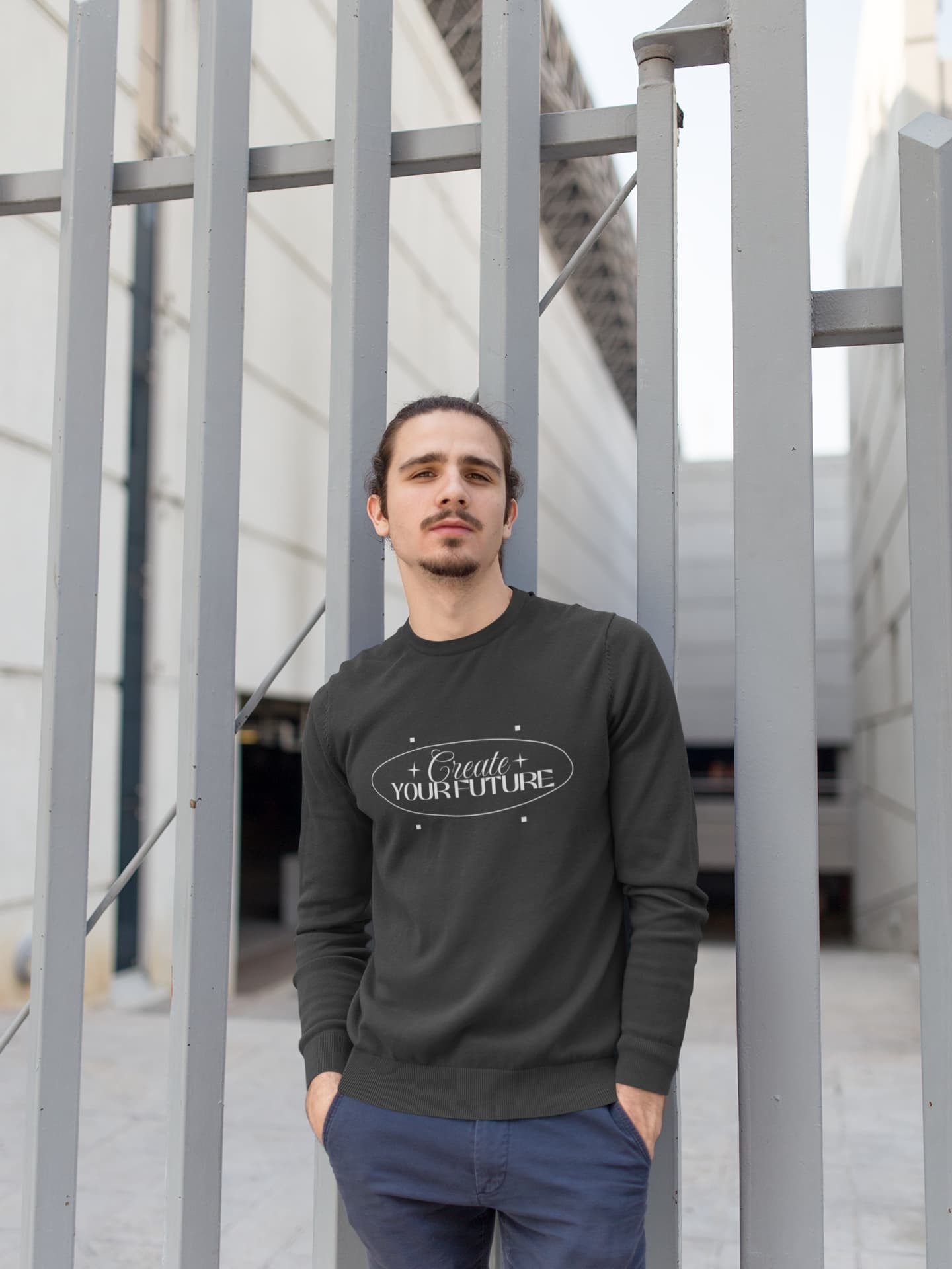MENS BLACK SWEATSHIRT