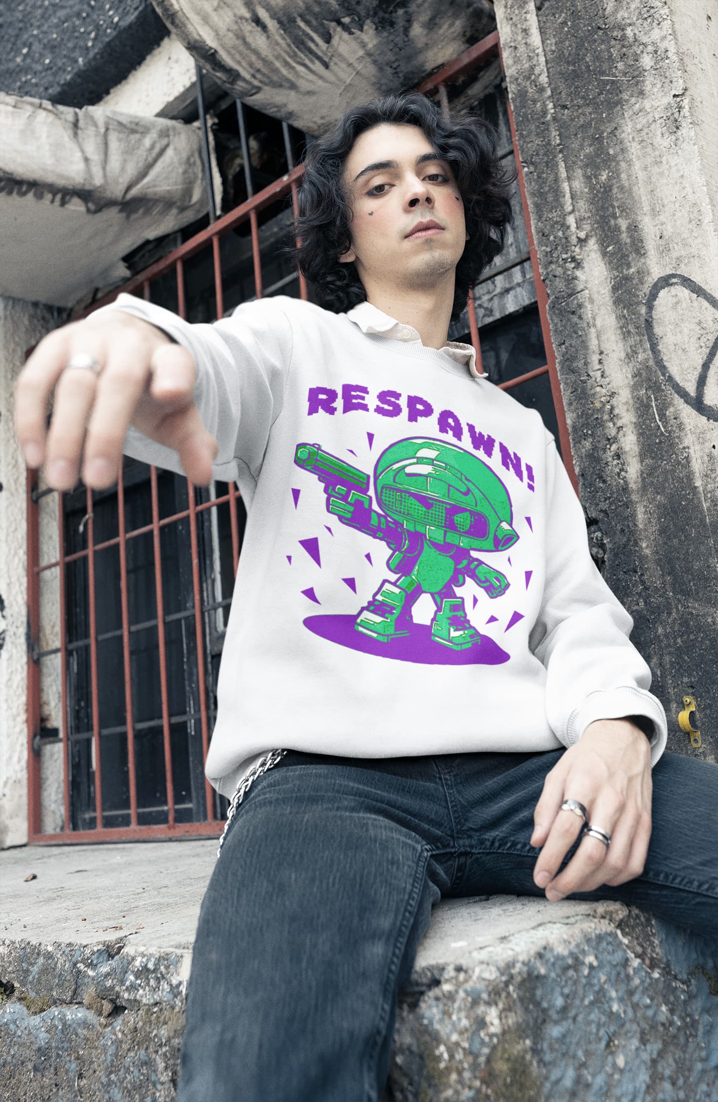 Men's White Sweatshirts