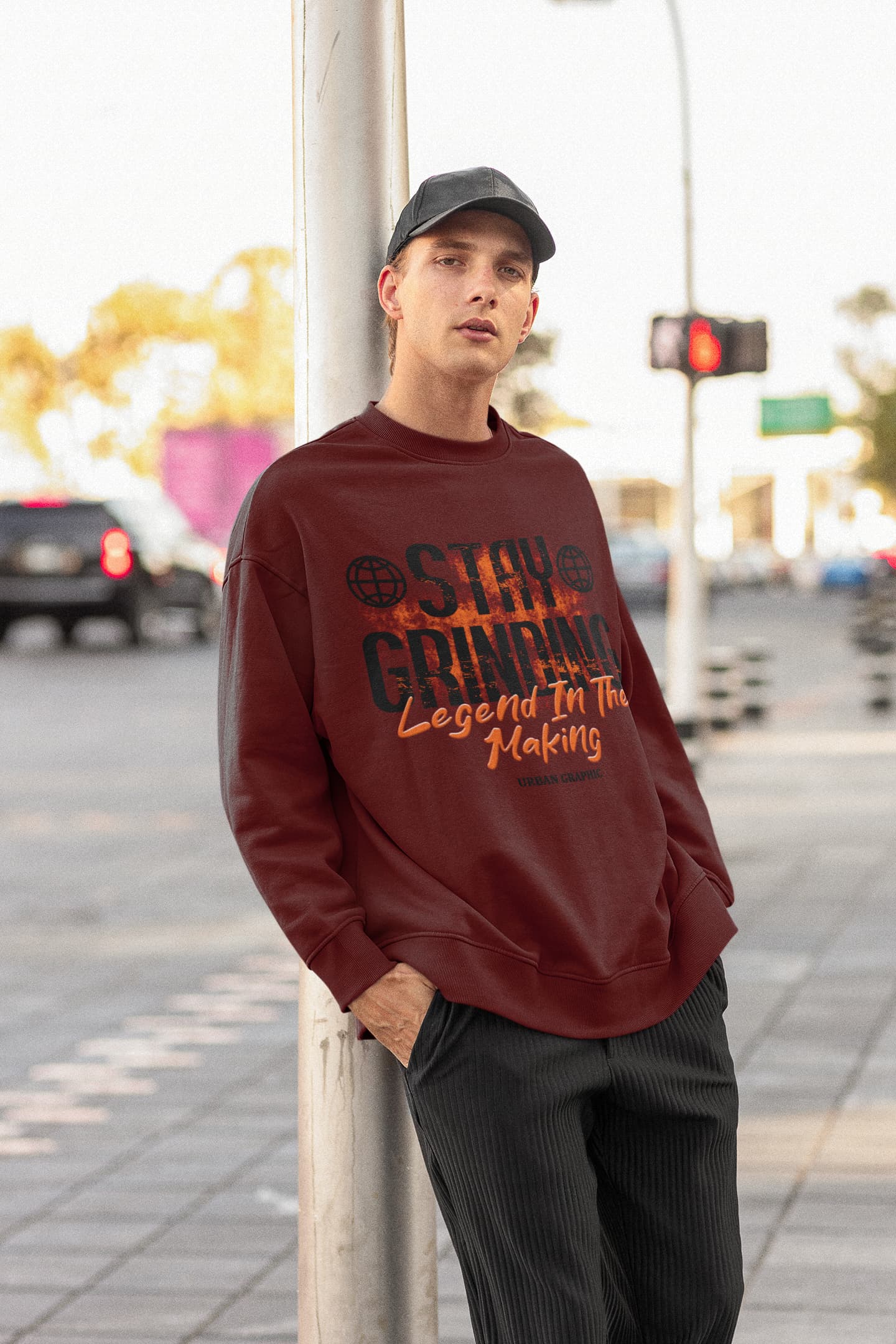 Men's Maroon Sweatshirts