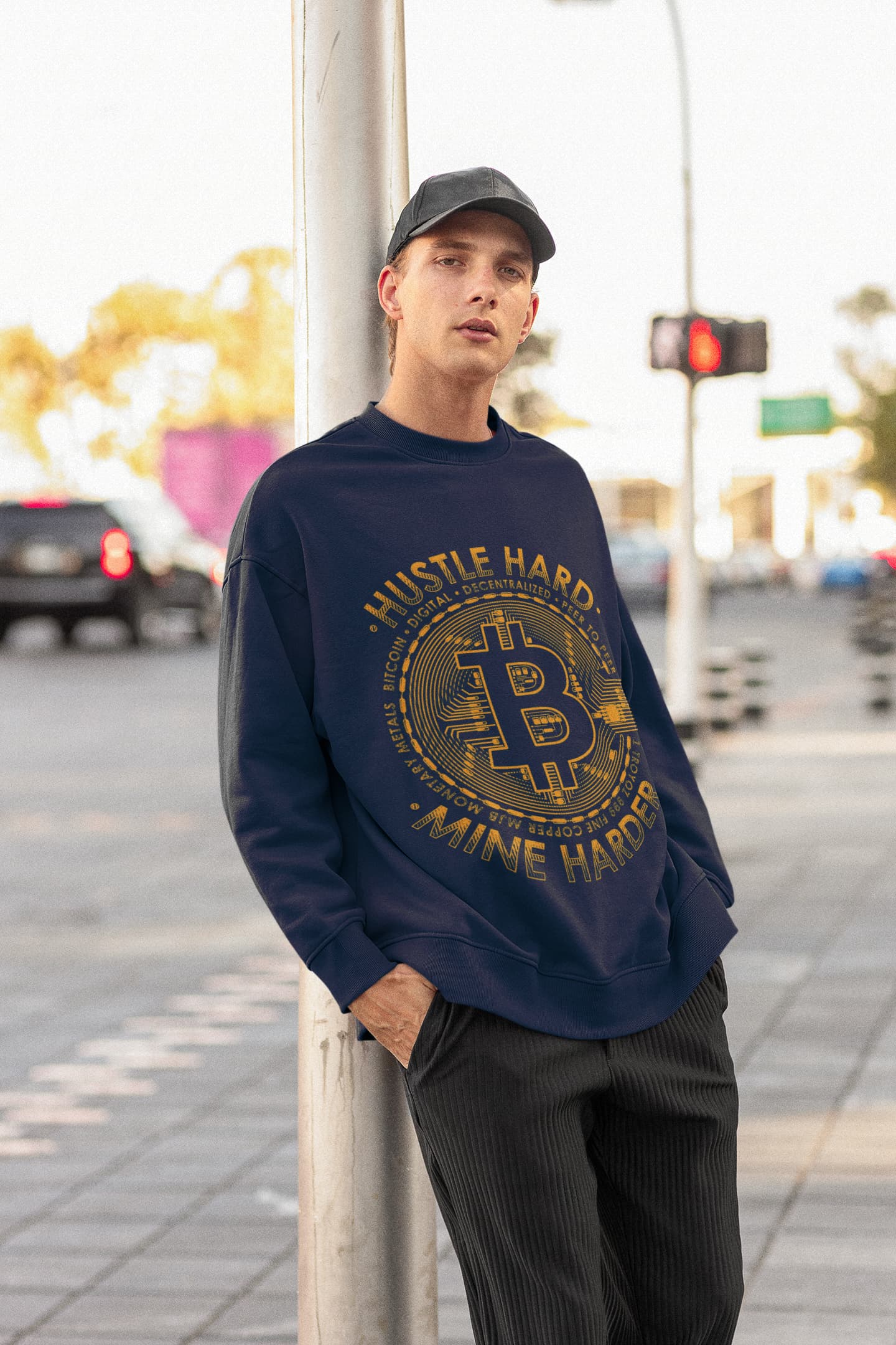 Men's Navy Blue Sweatshirts
