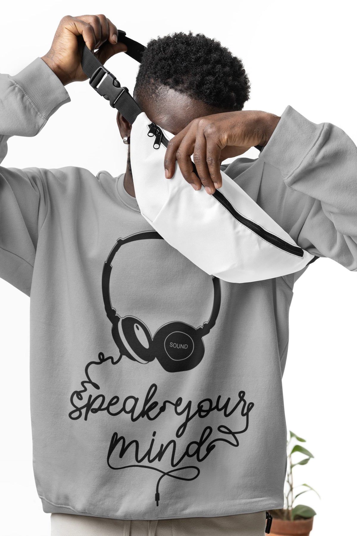 Men's Melange Grey Sweatshirts