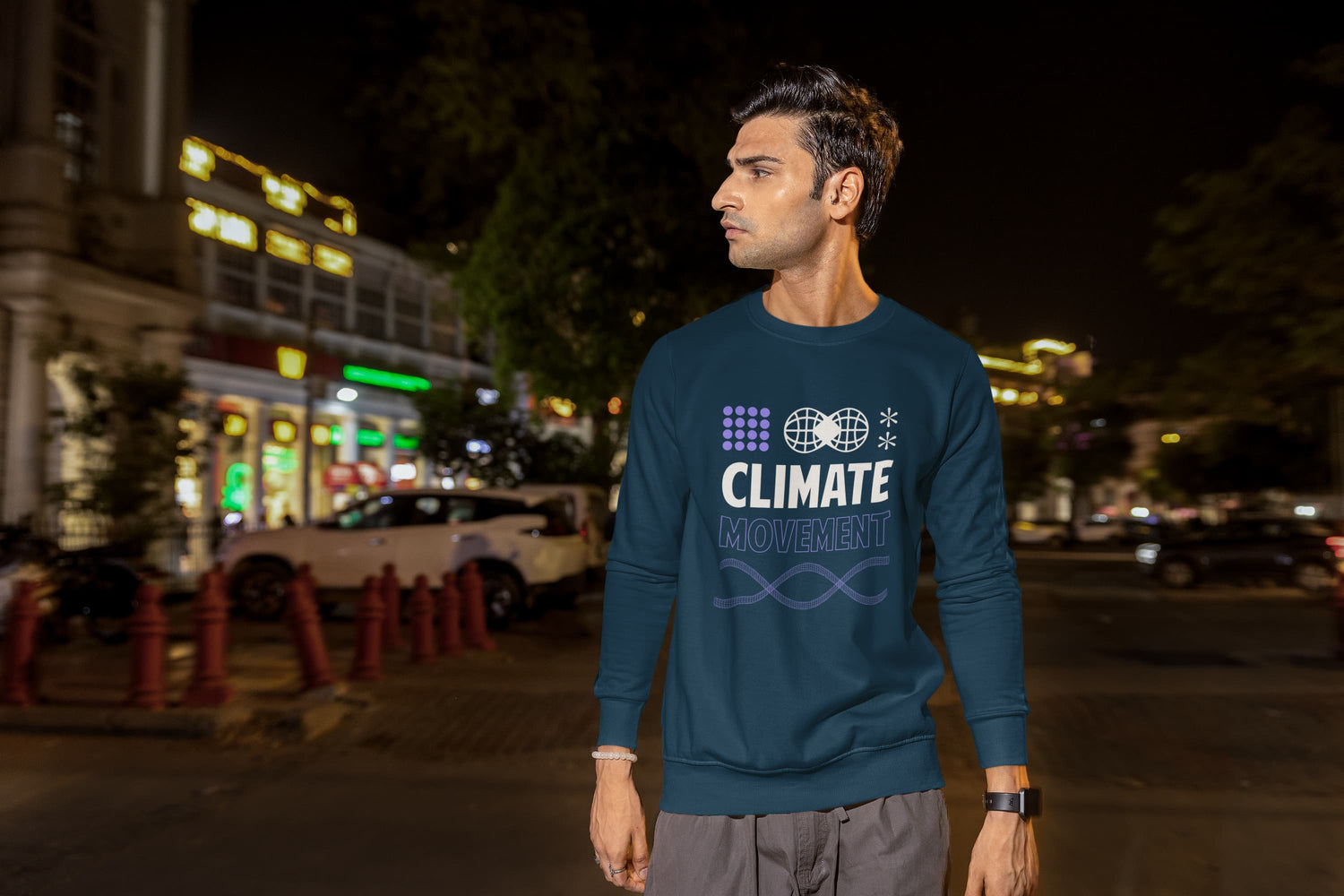 UNISEX NAVY BLUE SWEATSHIRT