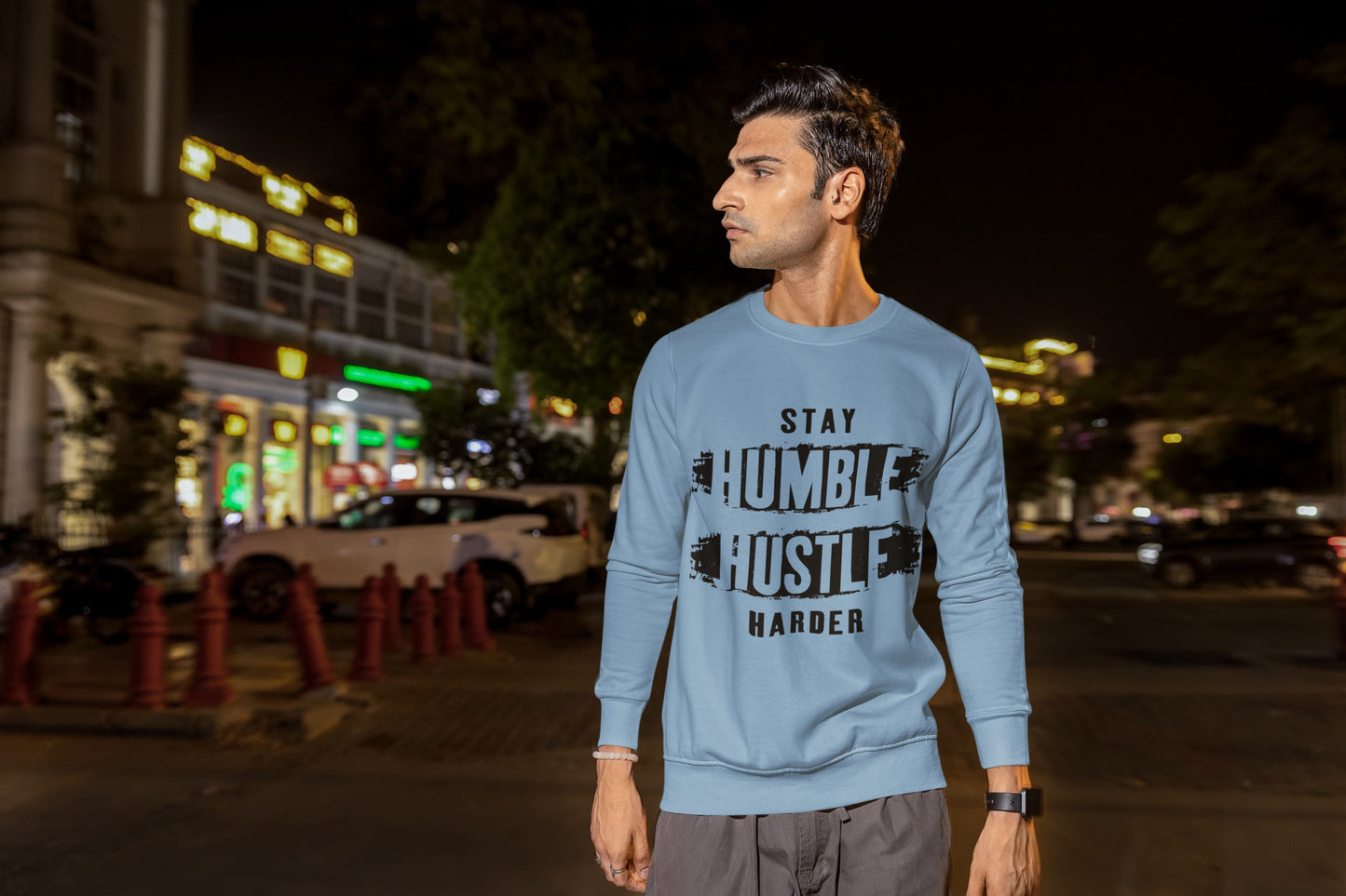 Men's Baby Blue Sweatshirts