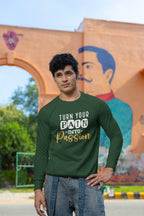 MENS OLIVE GREEN SWEATSHIRT 