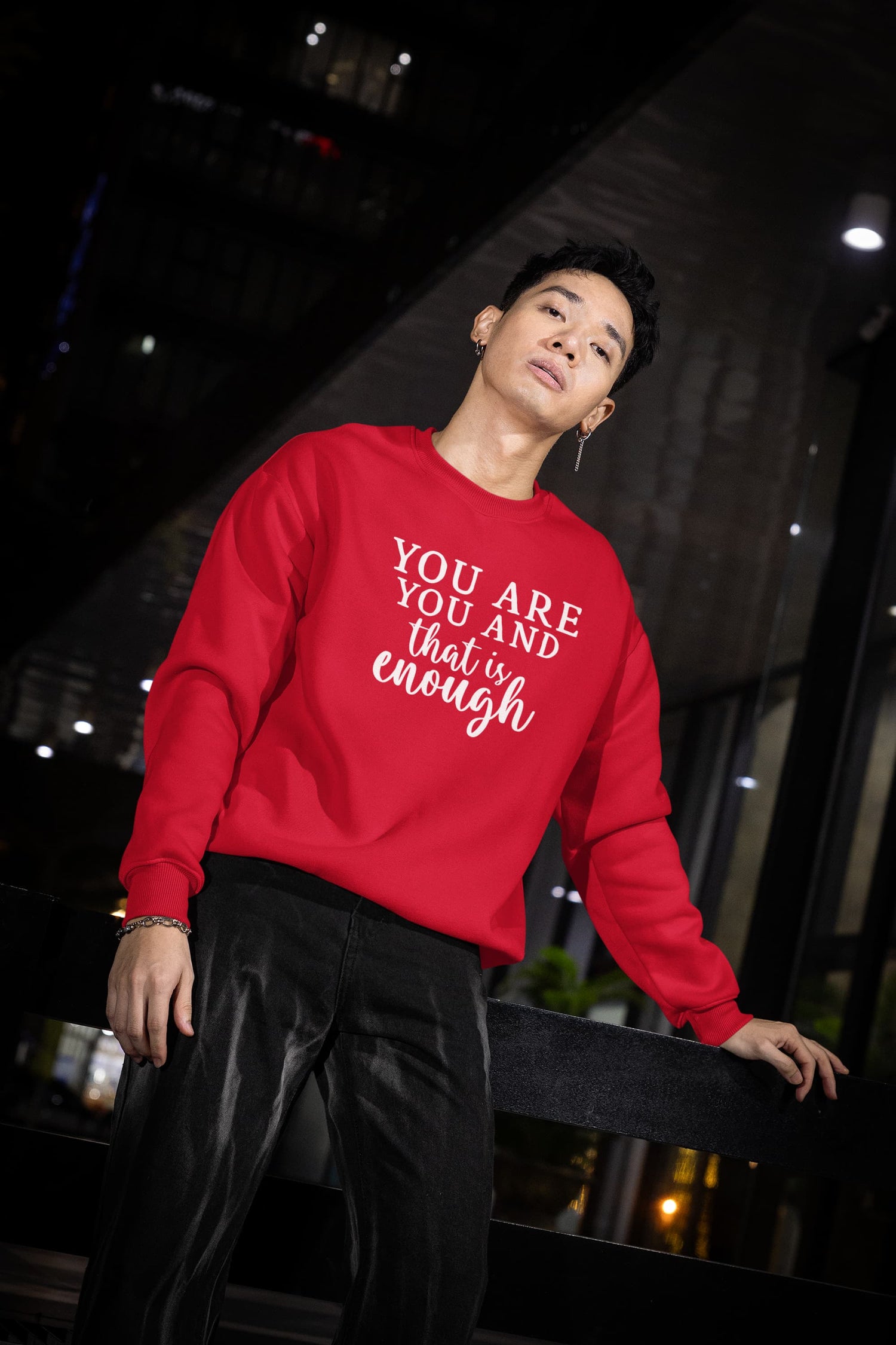 UNISEX RED SWEATSHIRT