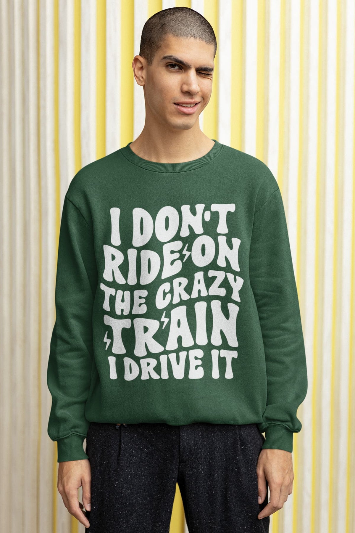 Men's Olive Green Sweatshirts