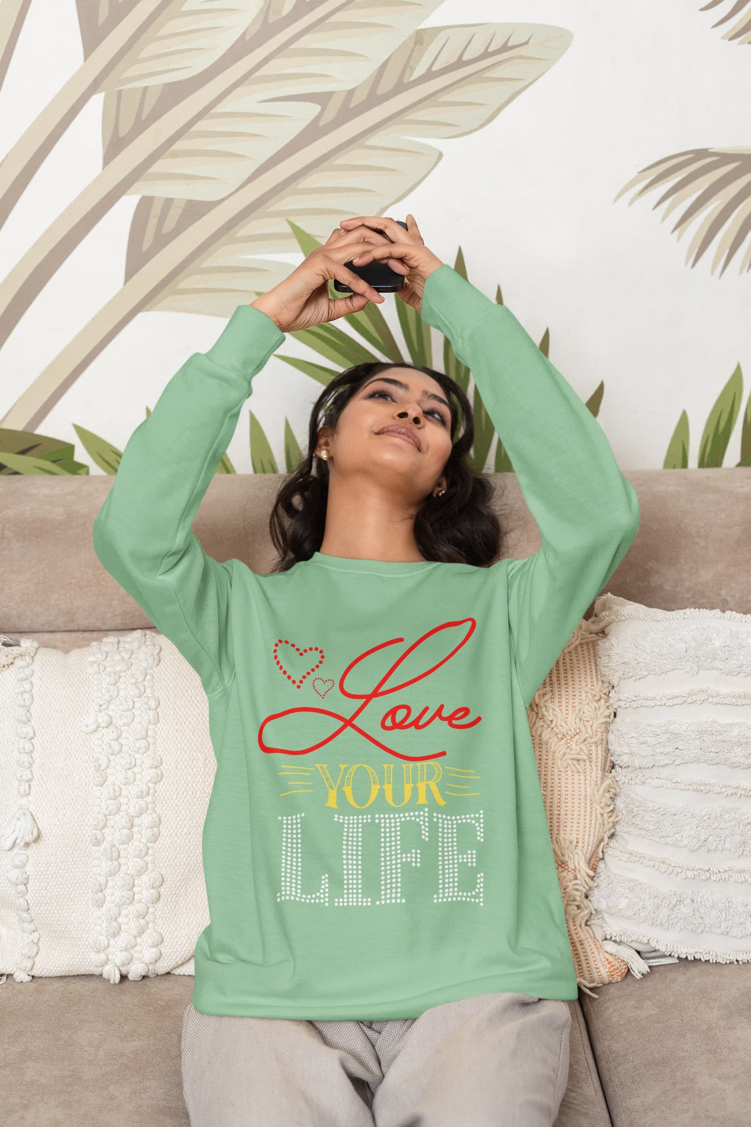 UNISEX MINT GREEN SWEATSHIRT