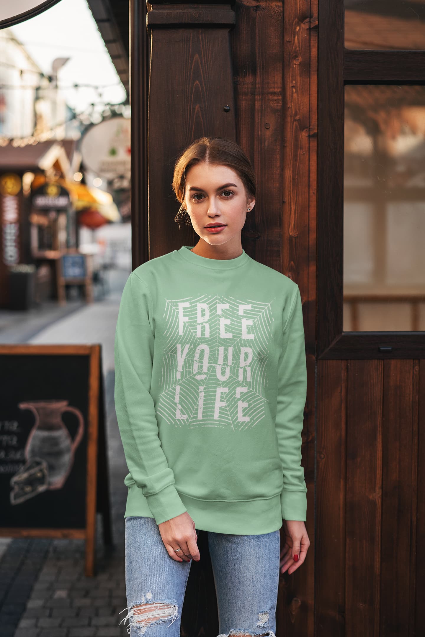 Women's Mint Green Sweatshirts