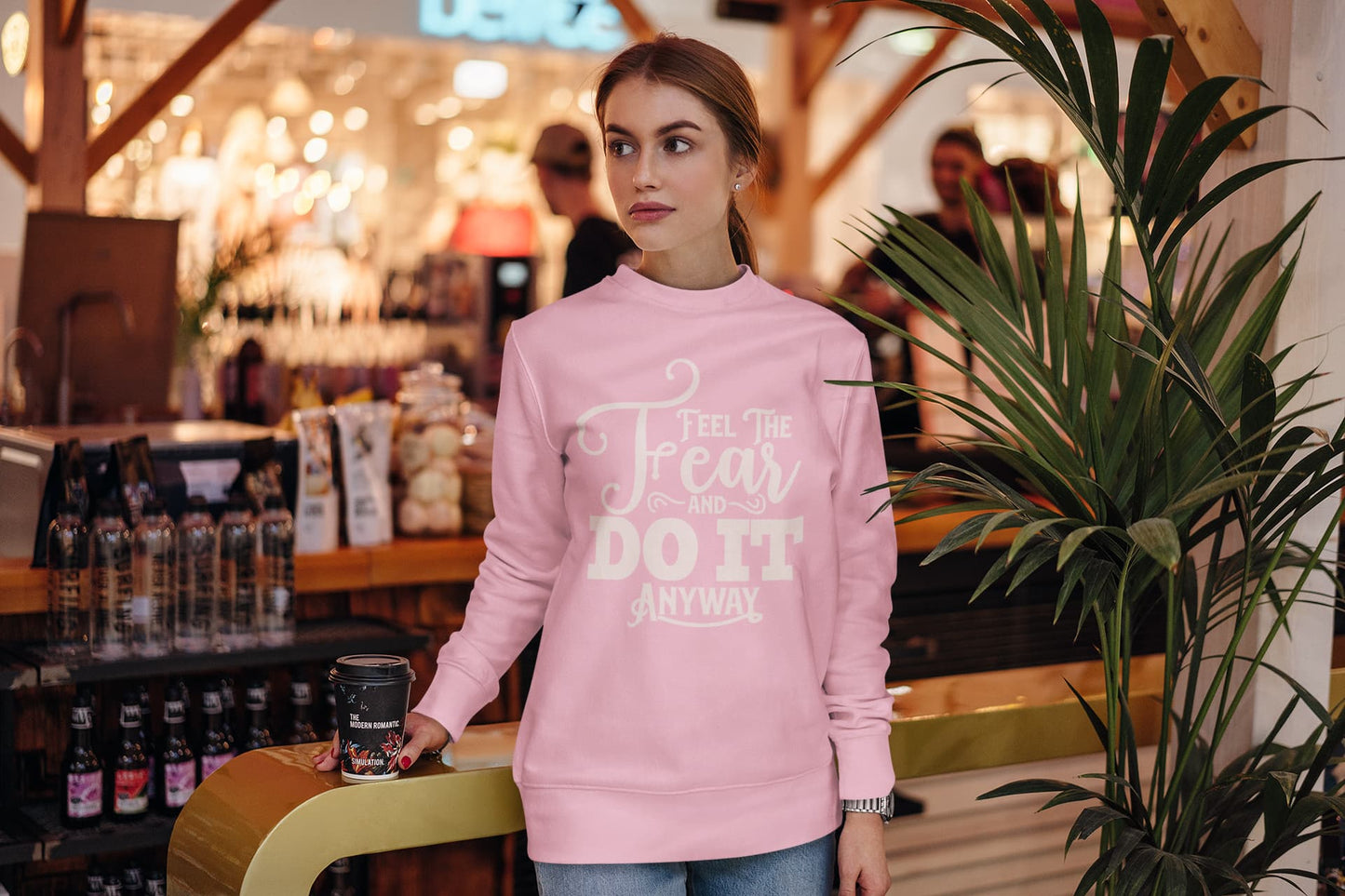 UNISEX LIGHT PINK SWEATSHIRTS
