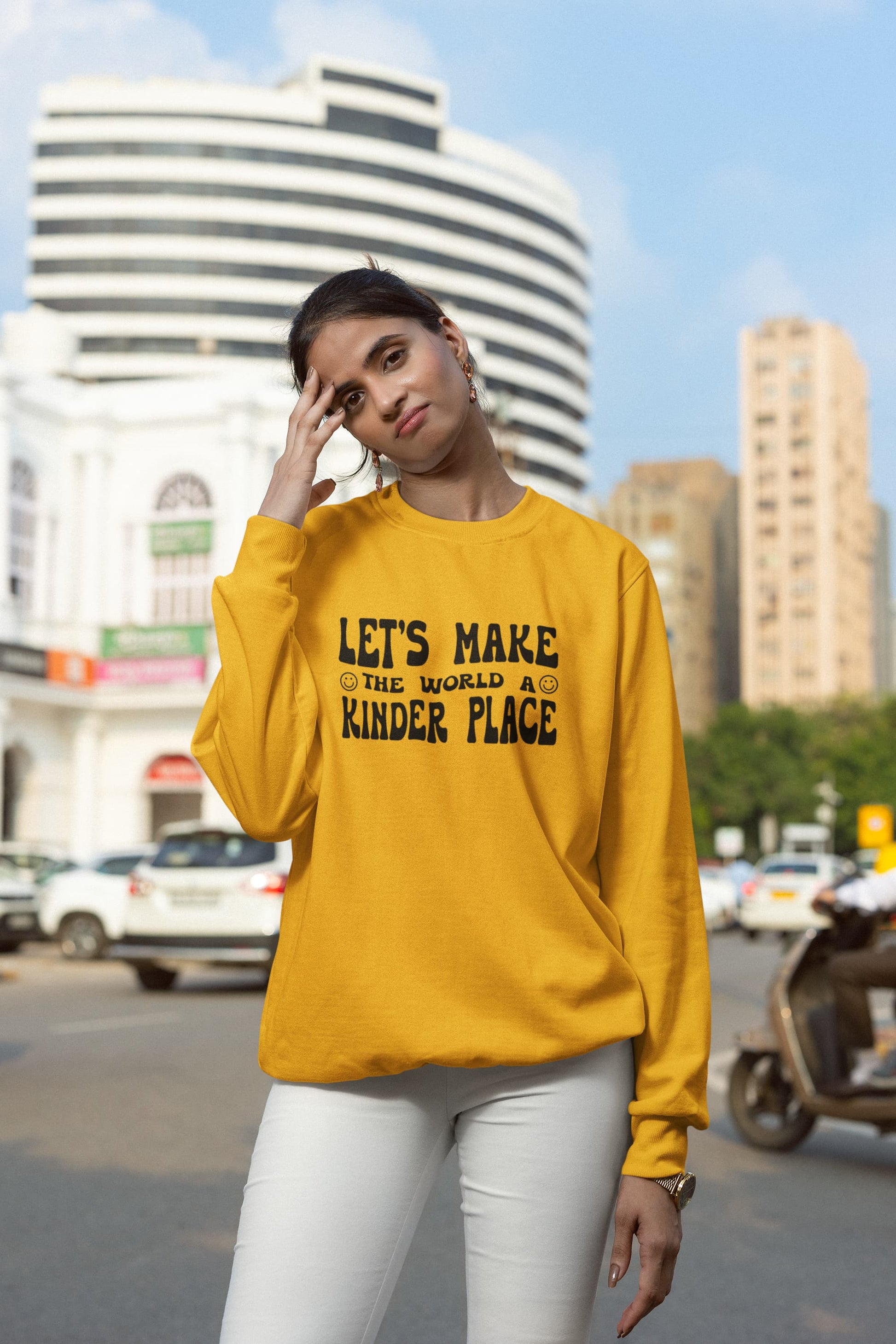 WOMENS GOLDEN YELLOW SWEATSHIRT