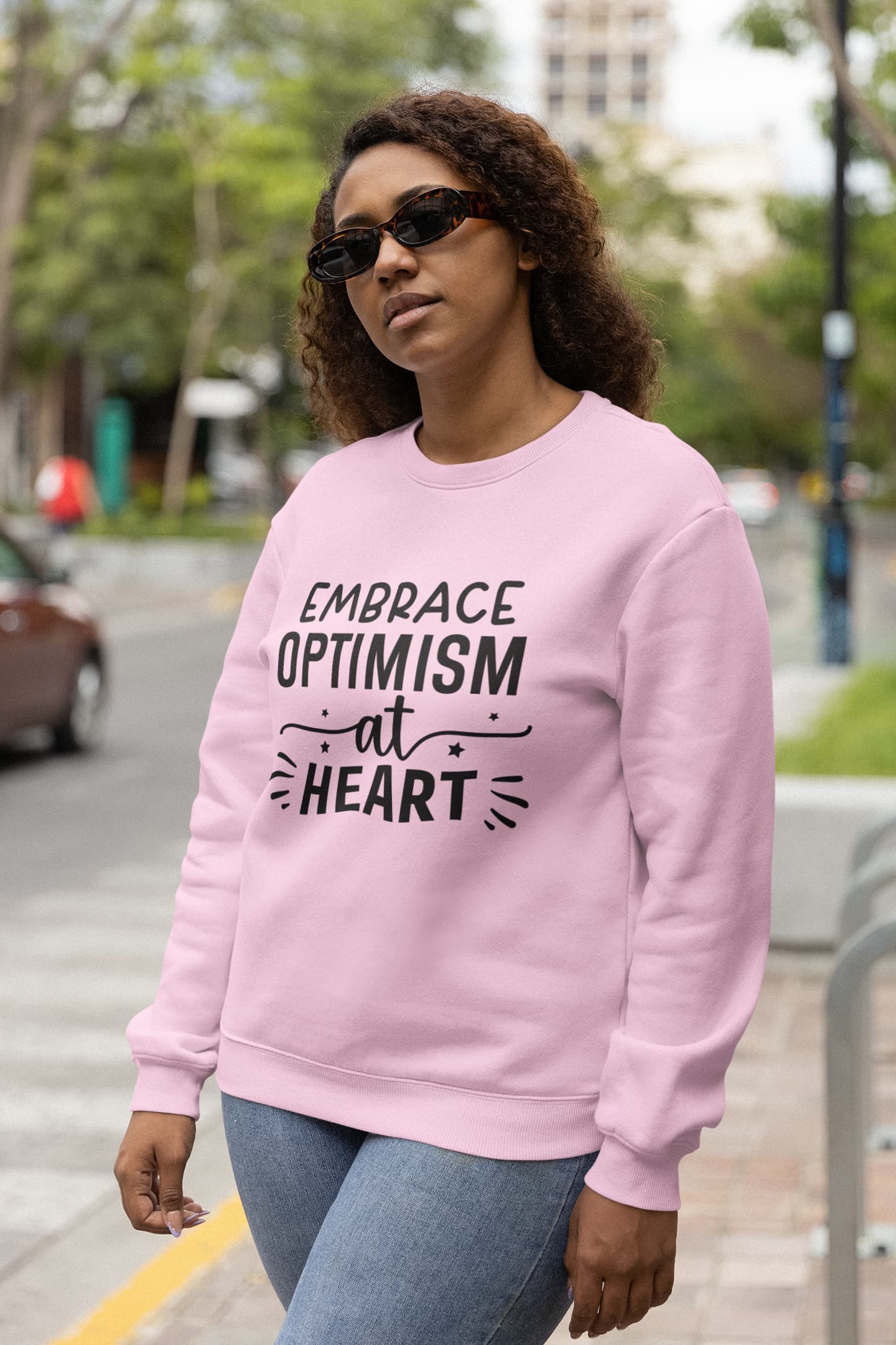 UNISEX LIGHT PINK SWEATSHIRTS