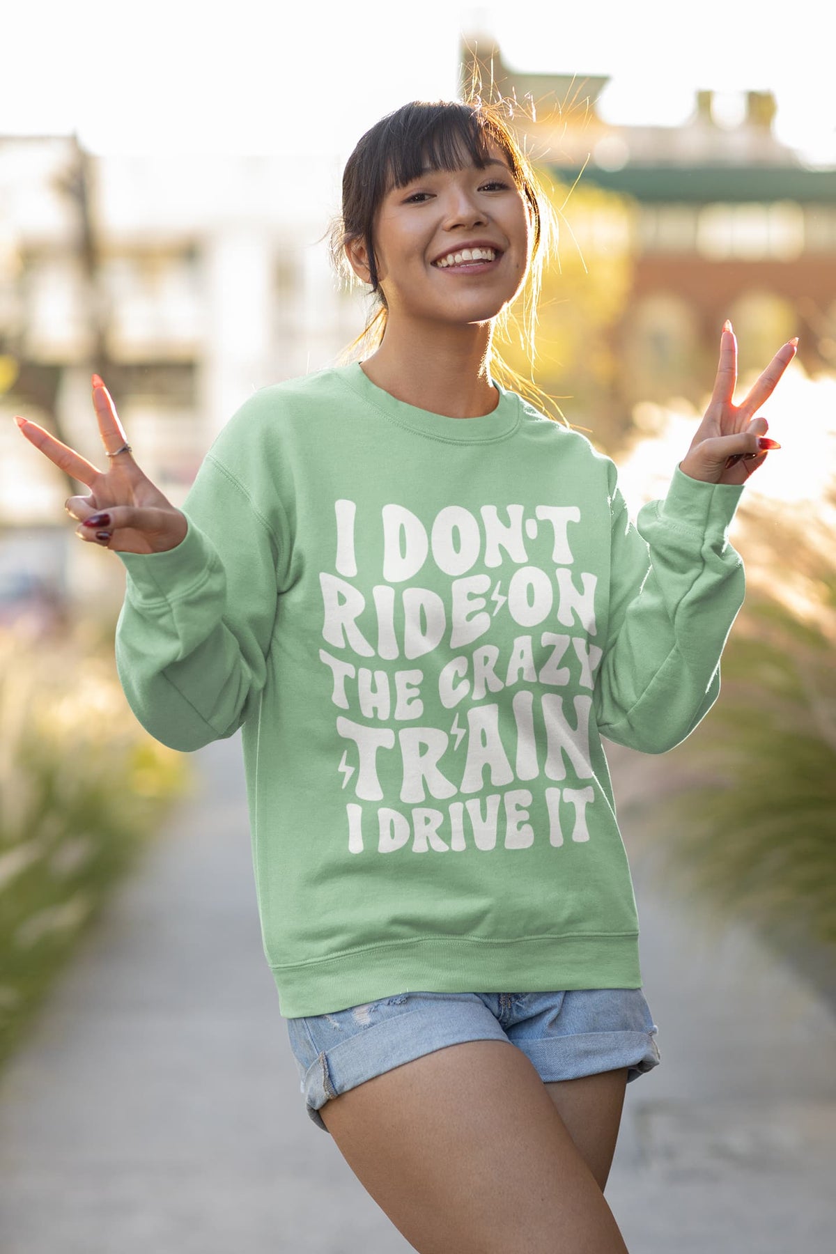 Women's Mint Green Sweatshirts