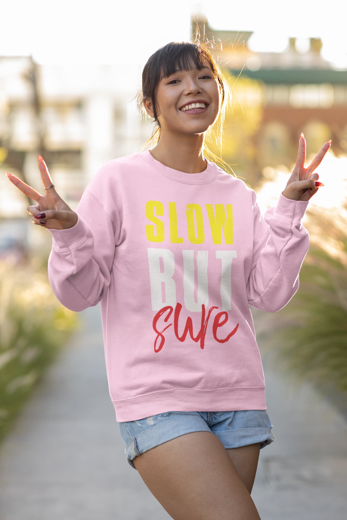Men's Light Pink Sweatshirts