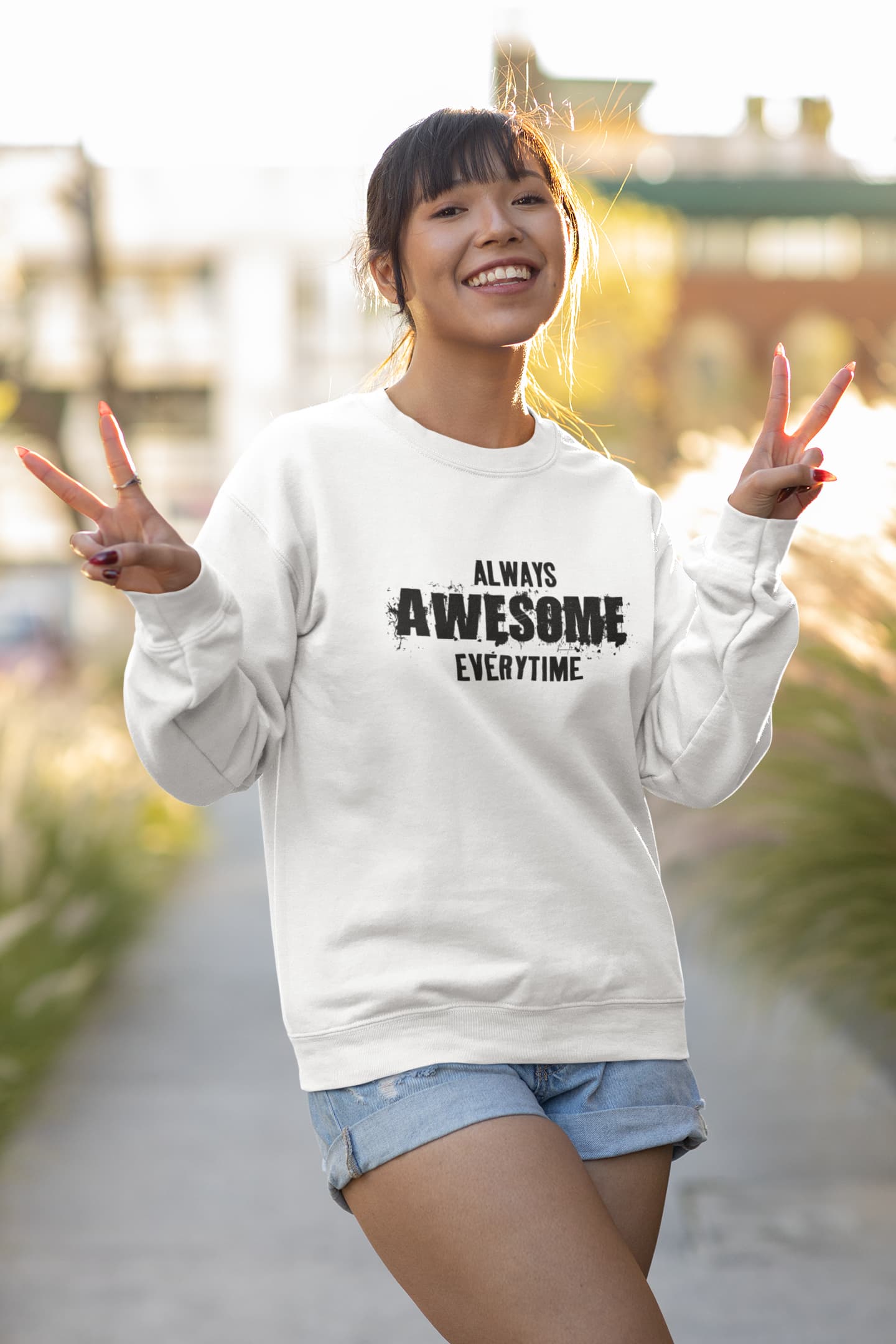 UNISEX WHITE SWEATSHIRTS