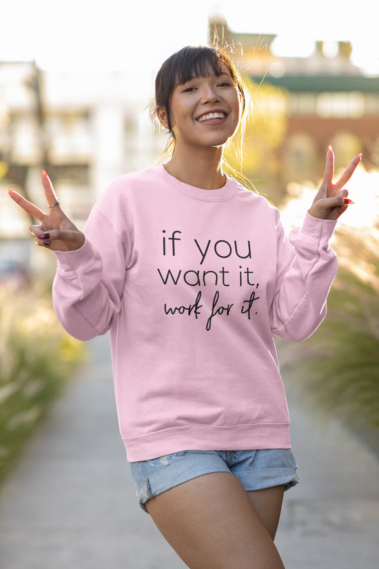UNISEX LIGHT PINK SWEATSHIRT