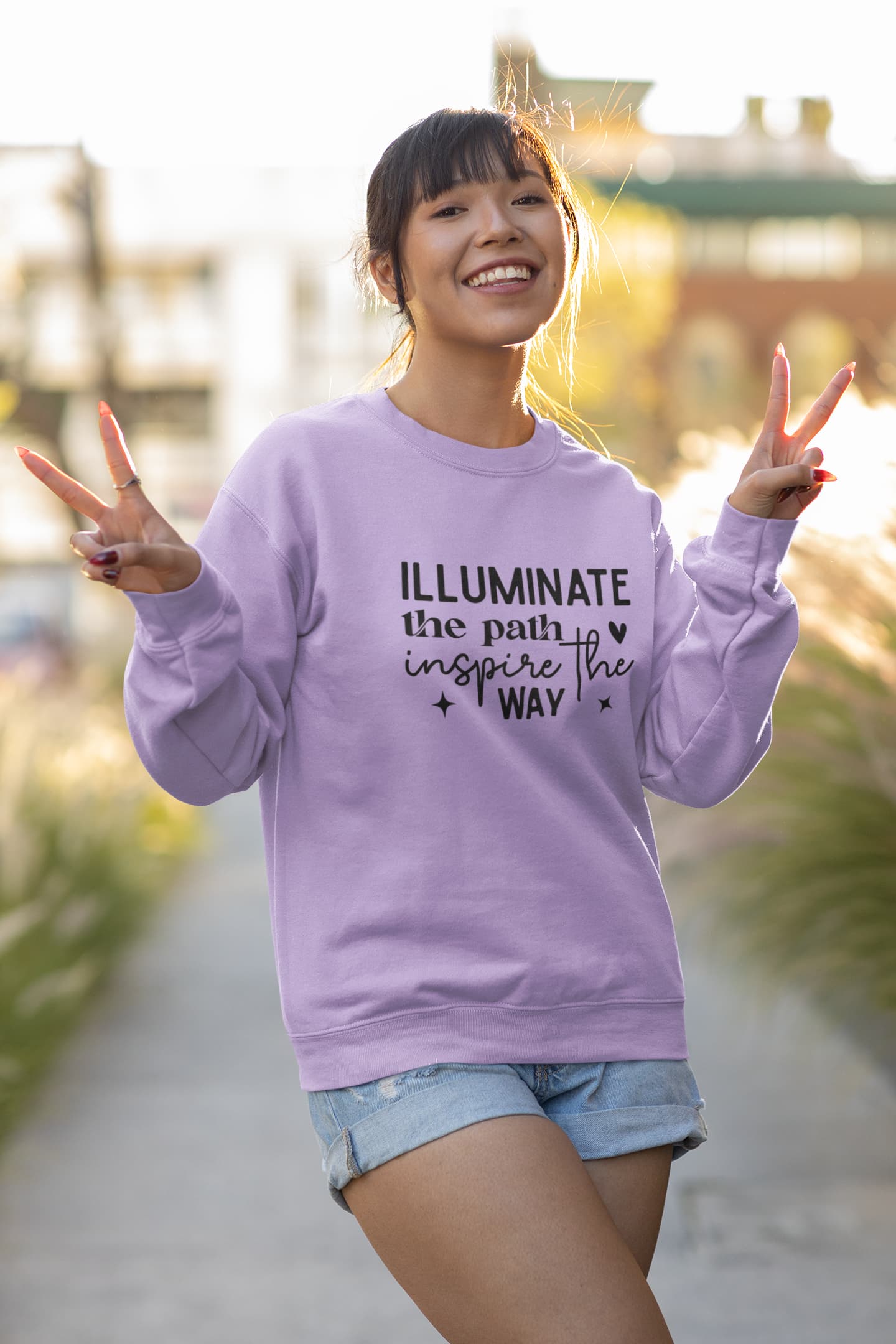 MENS IRIS LAVENDER SWEATSHIRT