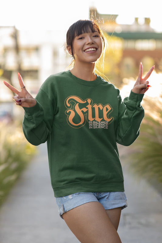 UNISEX OLIVE GREEN SWEATSHIRT