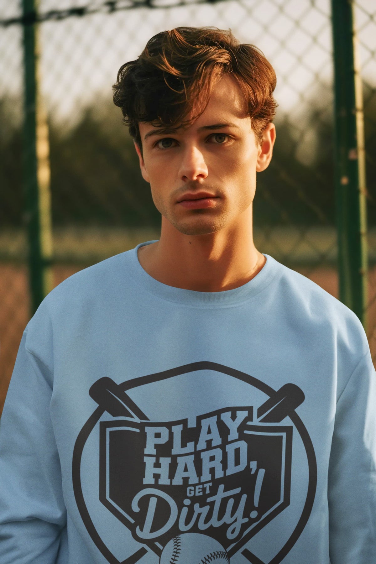 Men's Baby Blue Sweatshirt
