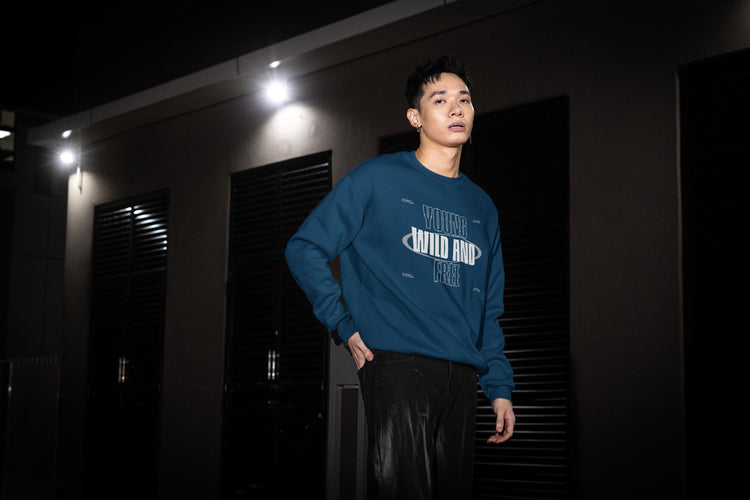 UNISEX NAVY BLUE SWEATSHIRT